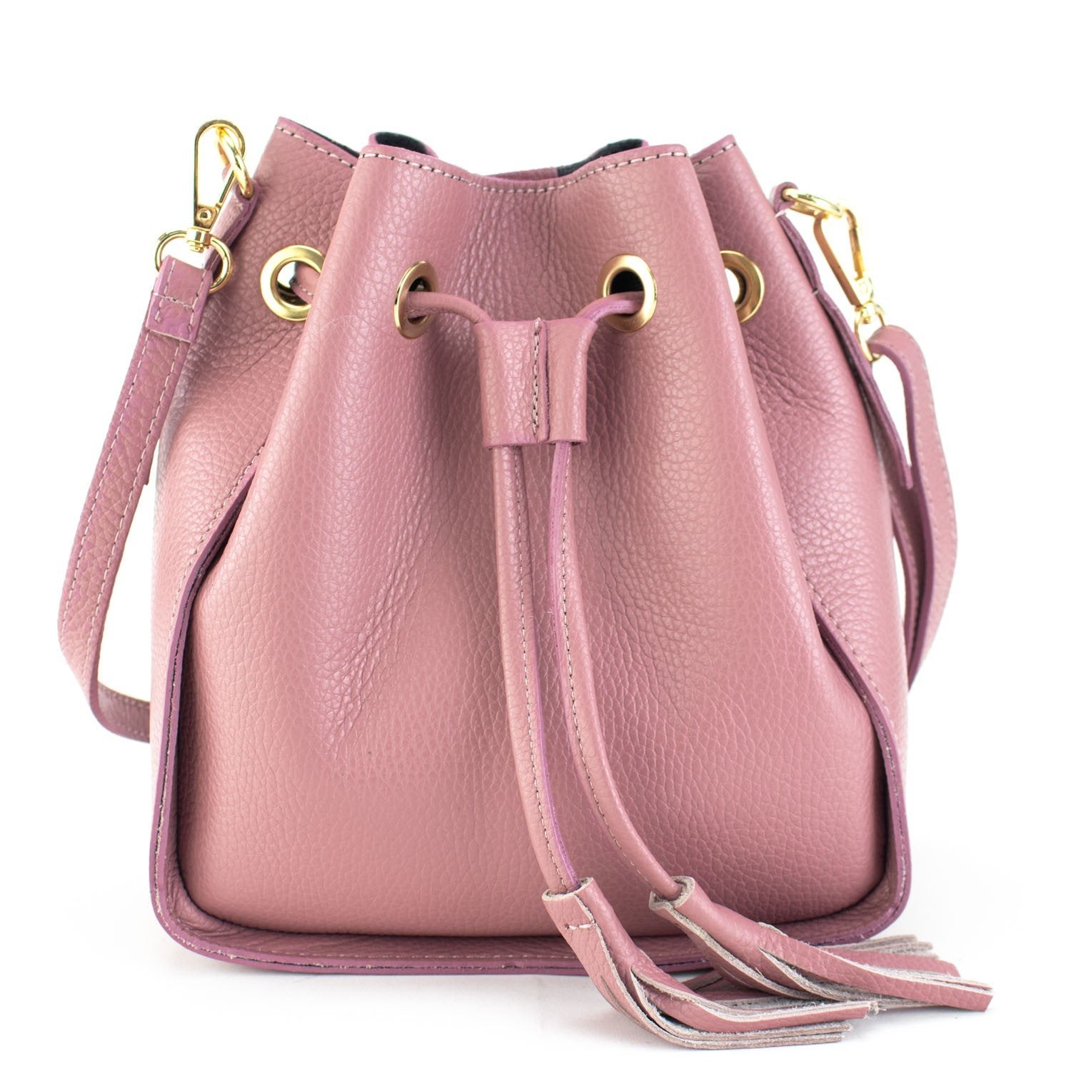 Bolso en Piel Pregato Laguna Rosa Polvo - KimondoShop