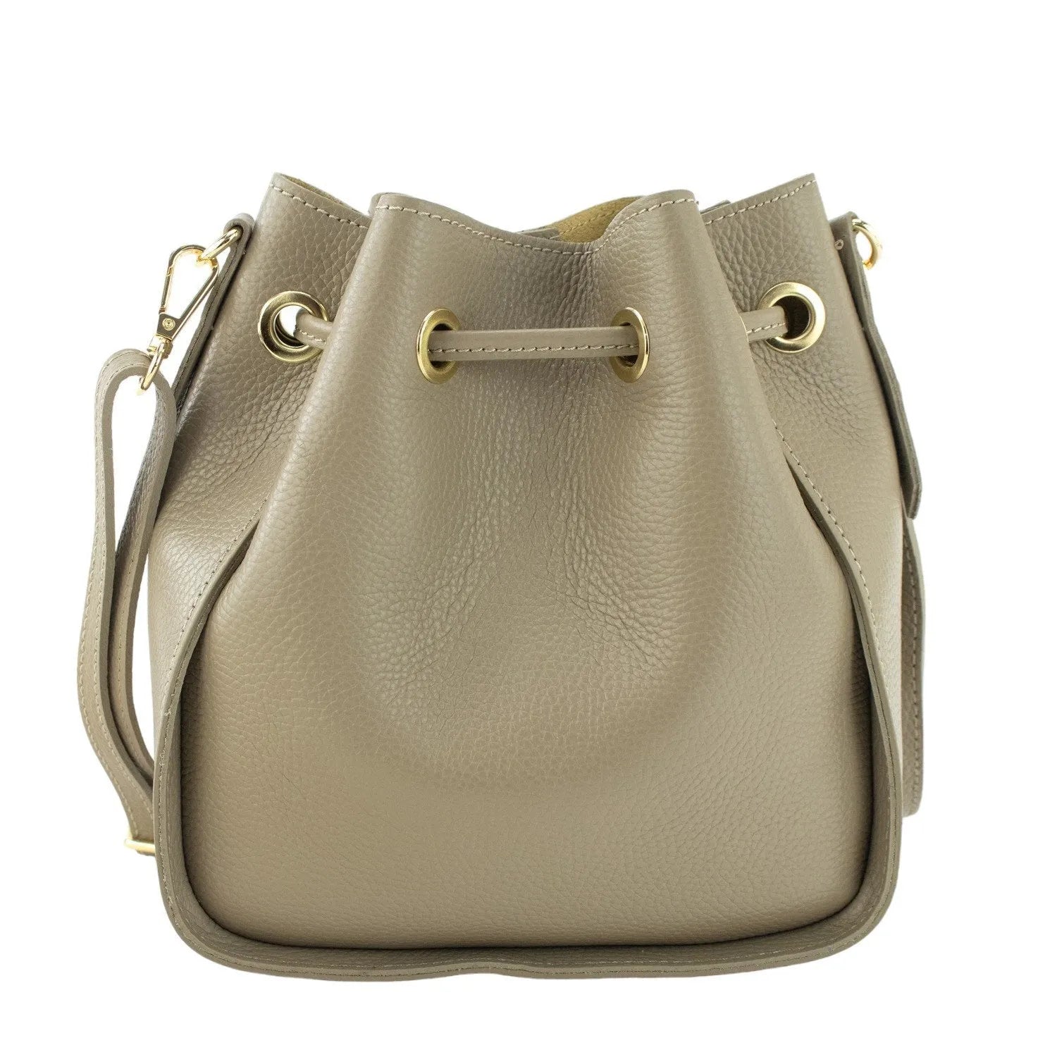 Bolso en Piel Pregato Laguna Taupe claro - KimondoShop