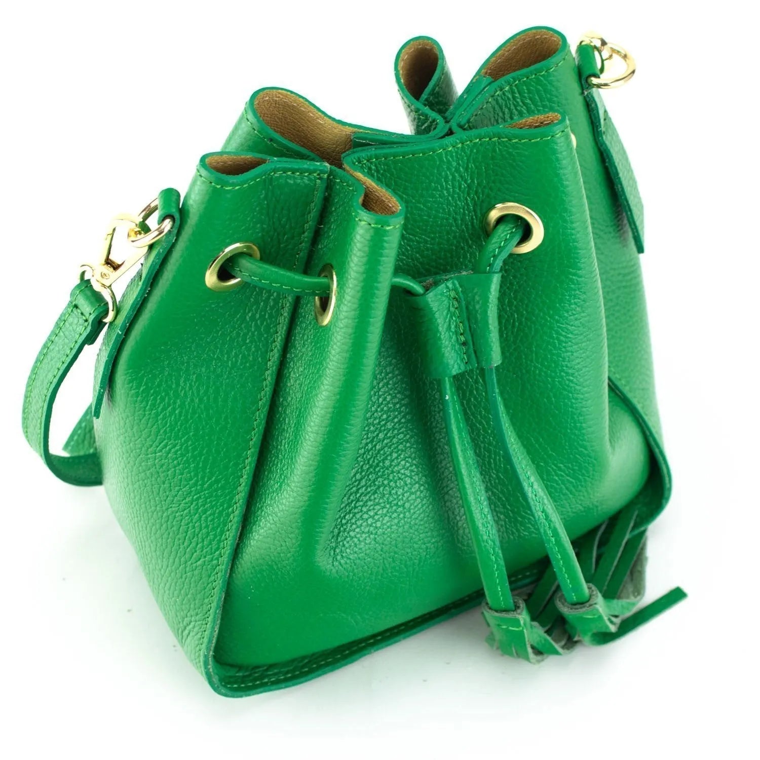 Bolso en Piel Pregato Laguna Verde - KimondoShop