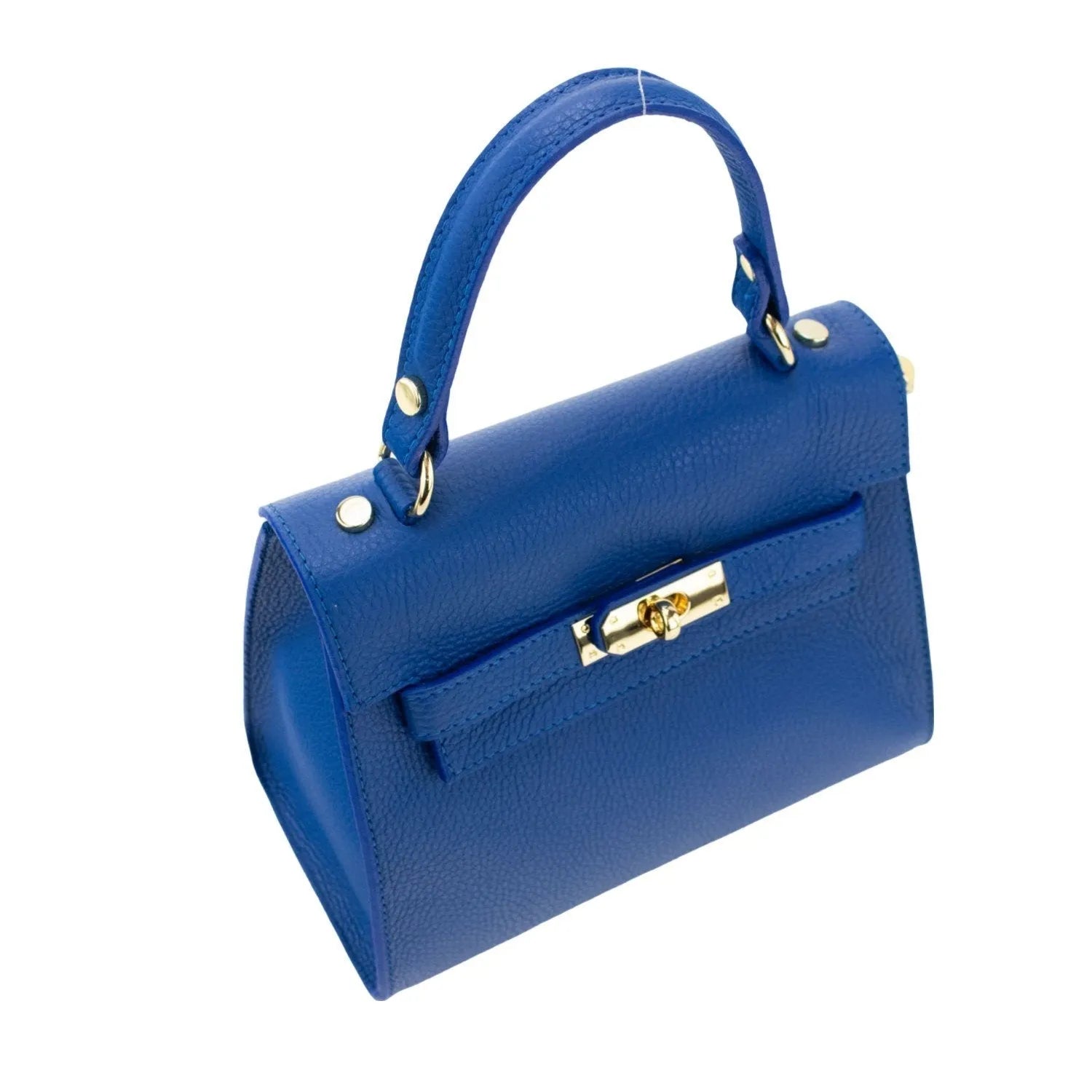 Bolso en Piel Pregato Latenza Azul eléctrico - KimondoShop