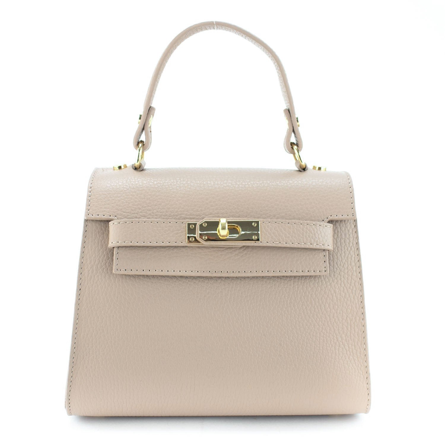 Bolso en Piel Pregato Latenza Beige - KimondoShop