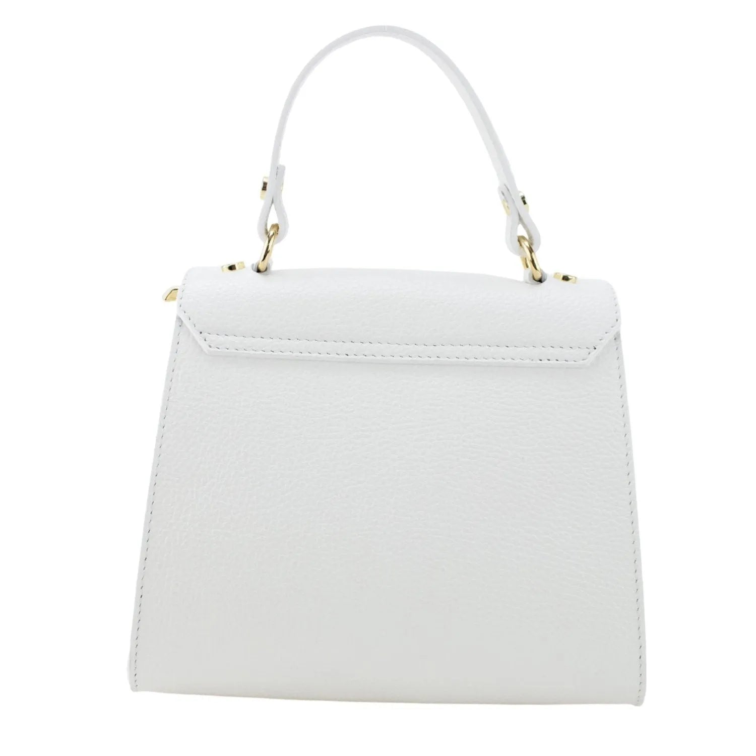 Bolso en Piel Pregato Latenza Blanco - KimondoShop