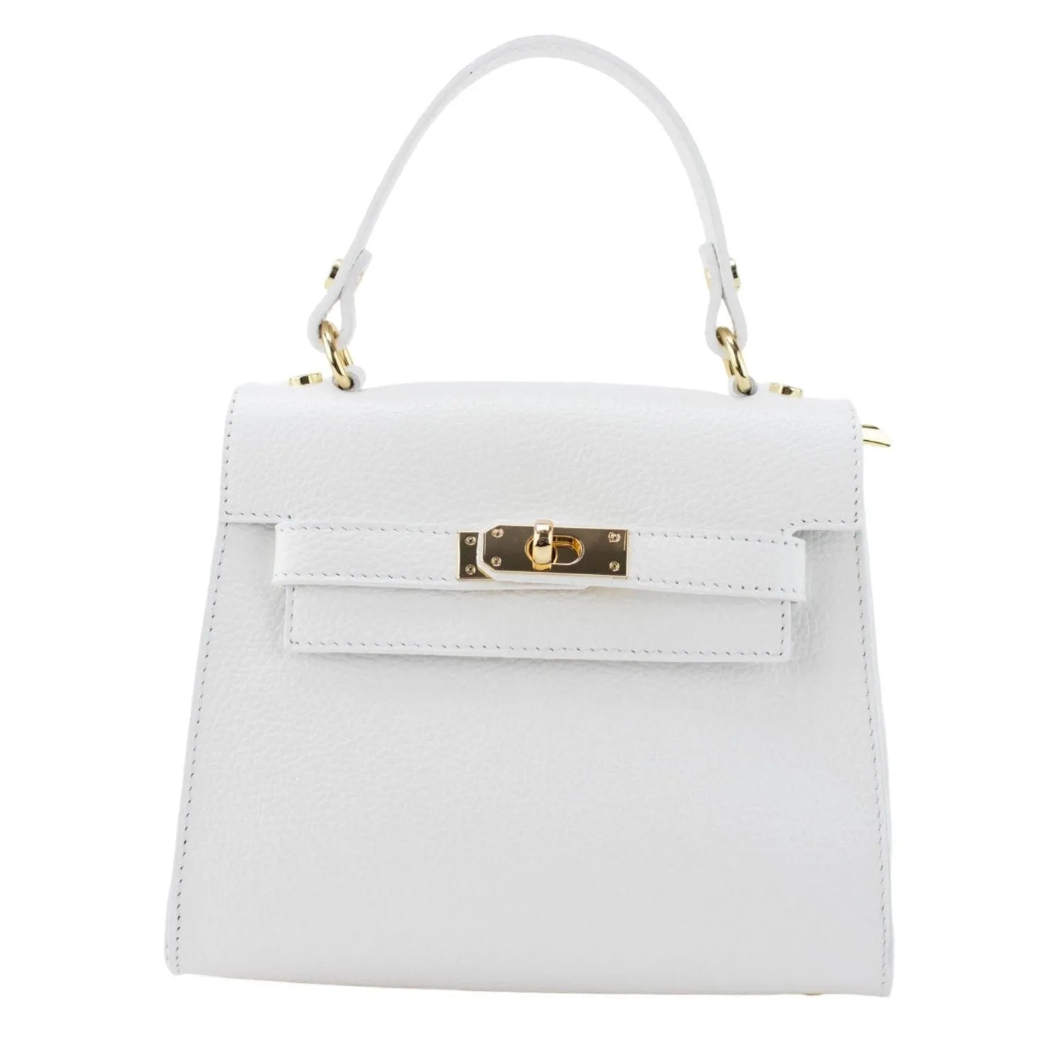 Bolso en Piel Pregato Latenza Blanco - KimondoShop