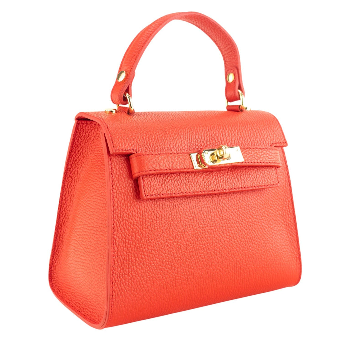Bolso en Piel Pregato Latenza Coral - KimondoShop