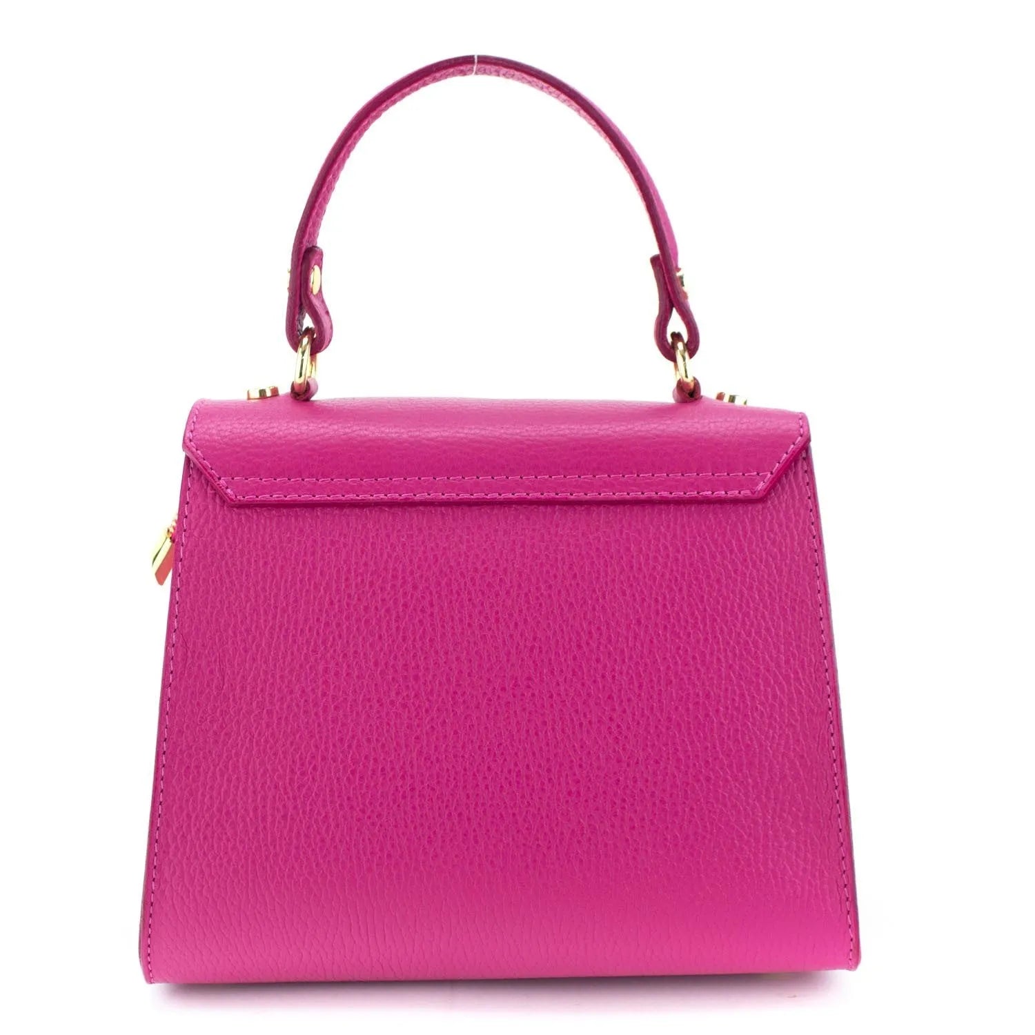 Bolso en Piel Pregato Latenza Fucsia - KimondoShop