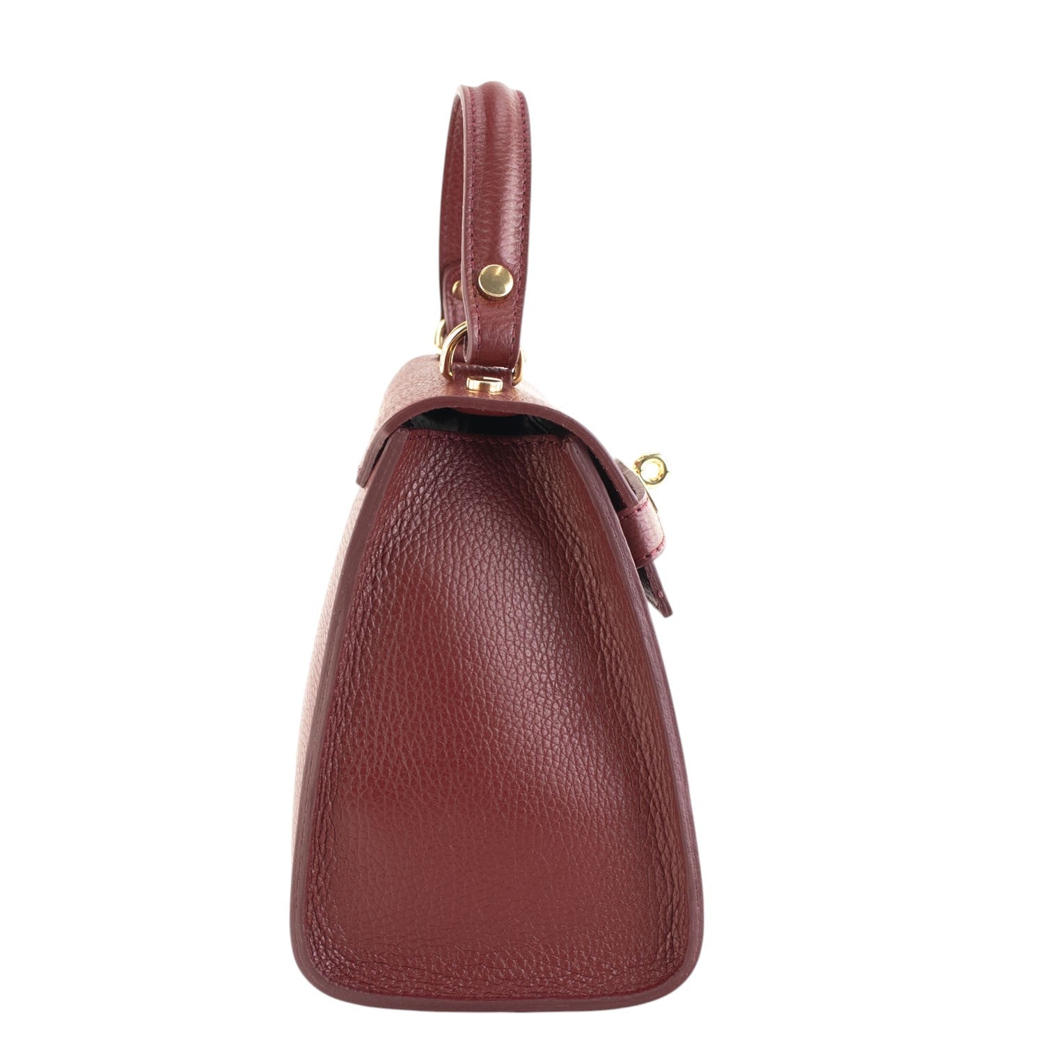 Bolso en Piel Pregato Latenza Granate - KimondoShop