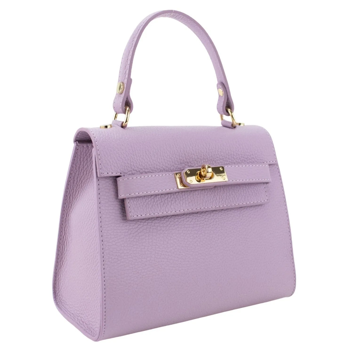 Bolso en Piel Pregato Latenza Malva - KimondoShop