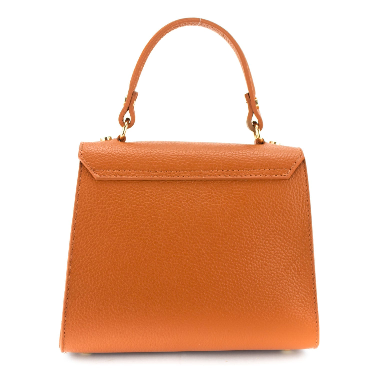 Bolso en Piel Pregato Latenza Naranja - KimondoShop