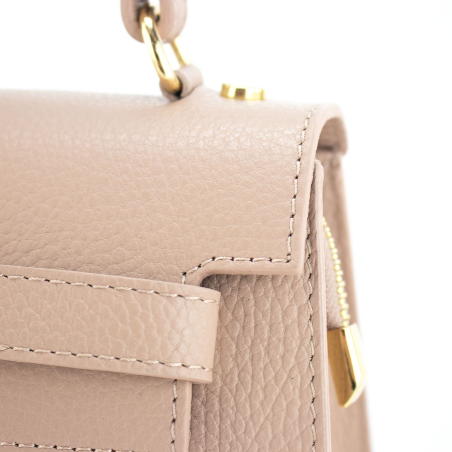 Bolso en Piel Pregato Latenza Nude - KimondoShop