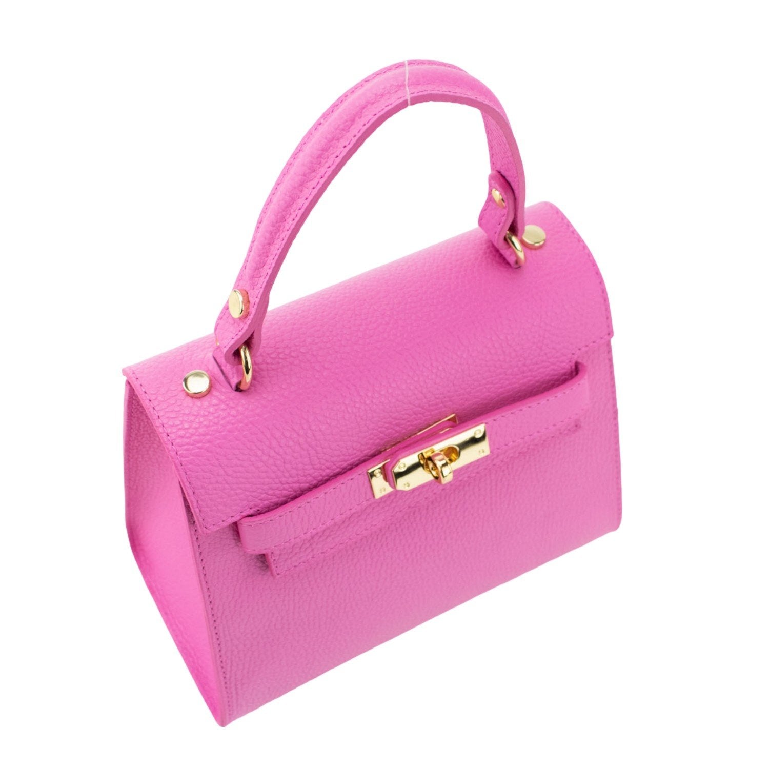 Bolso en Piel Pregato Latenza Rosa - KimondoShop