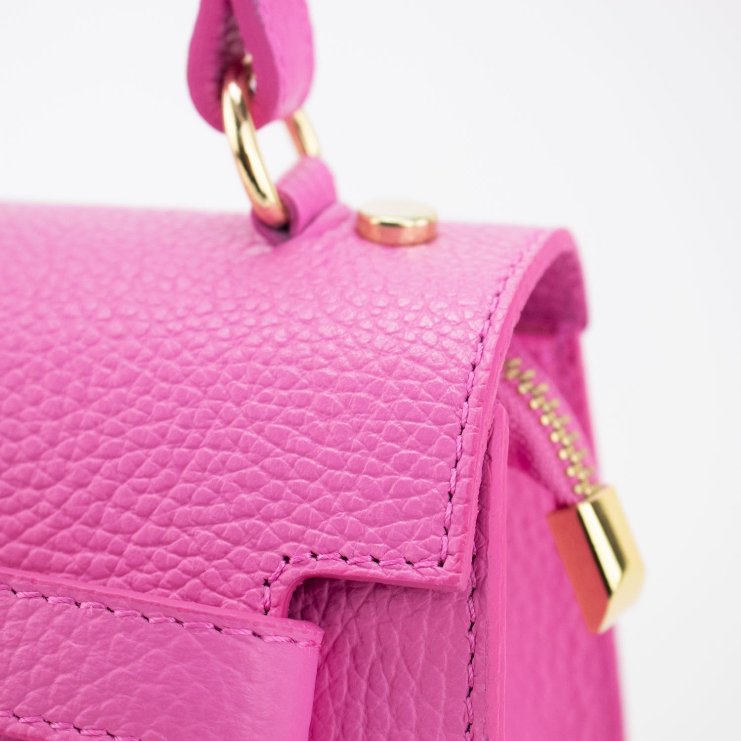 Bolso en Piel Pregato Latenza Rosa - KimondoShop