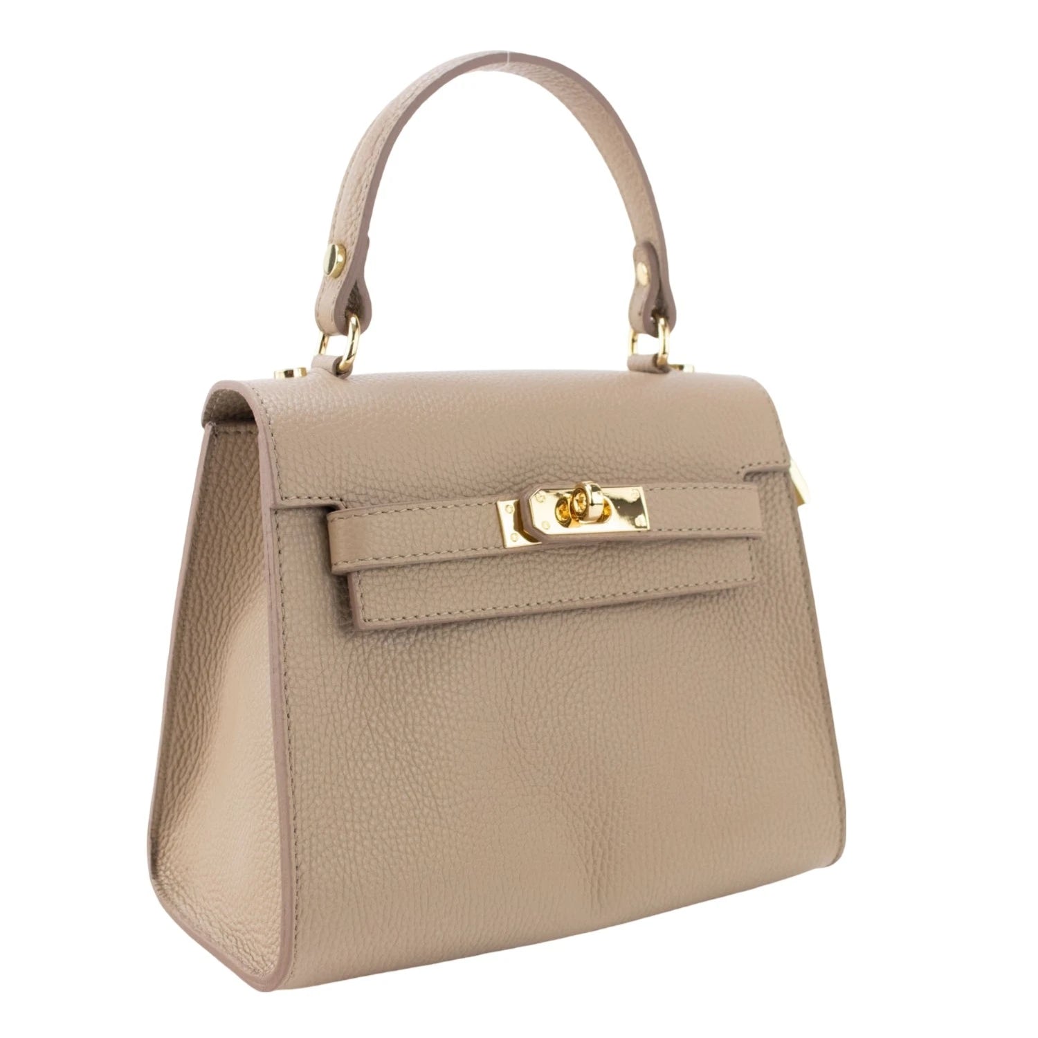 Bolso en Piel Pregato Latenza Taupe - KimondoShop