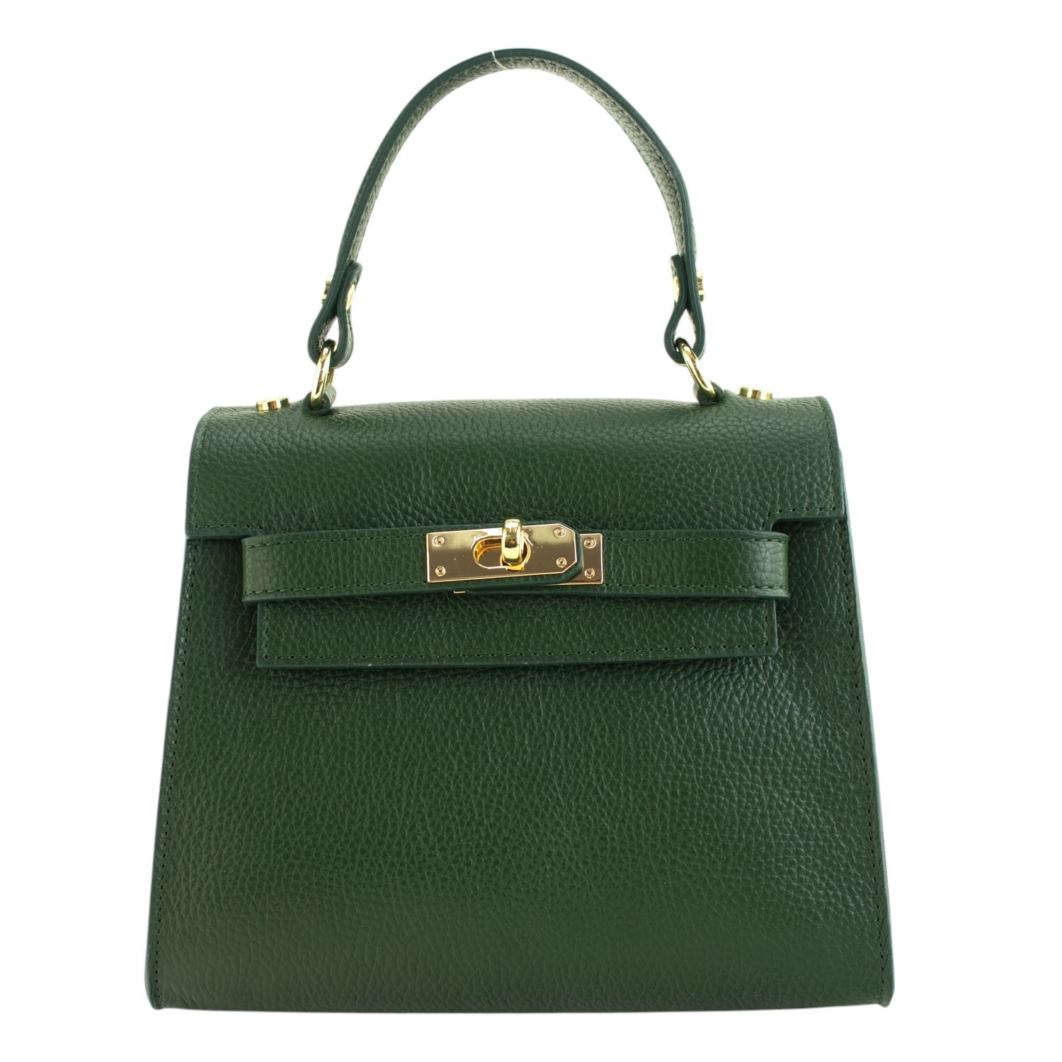 Bolso en Piel Pregato Latenza Verde aveto - KimondoShop