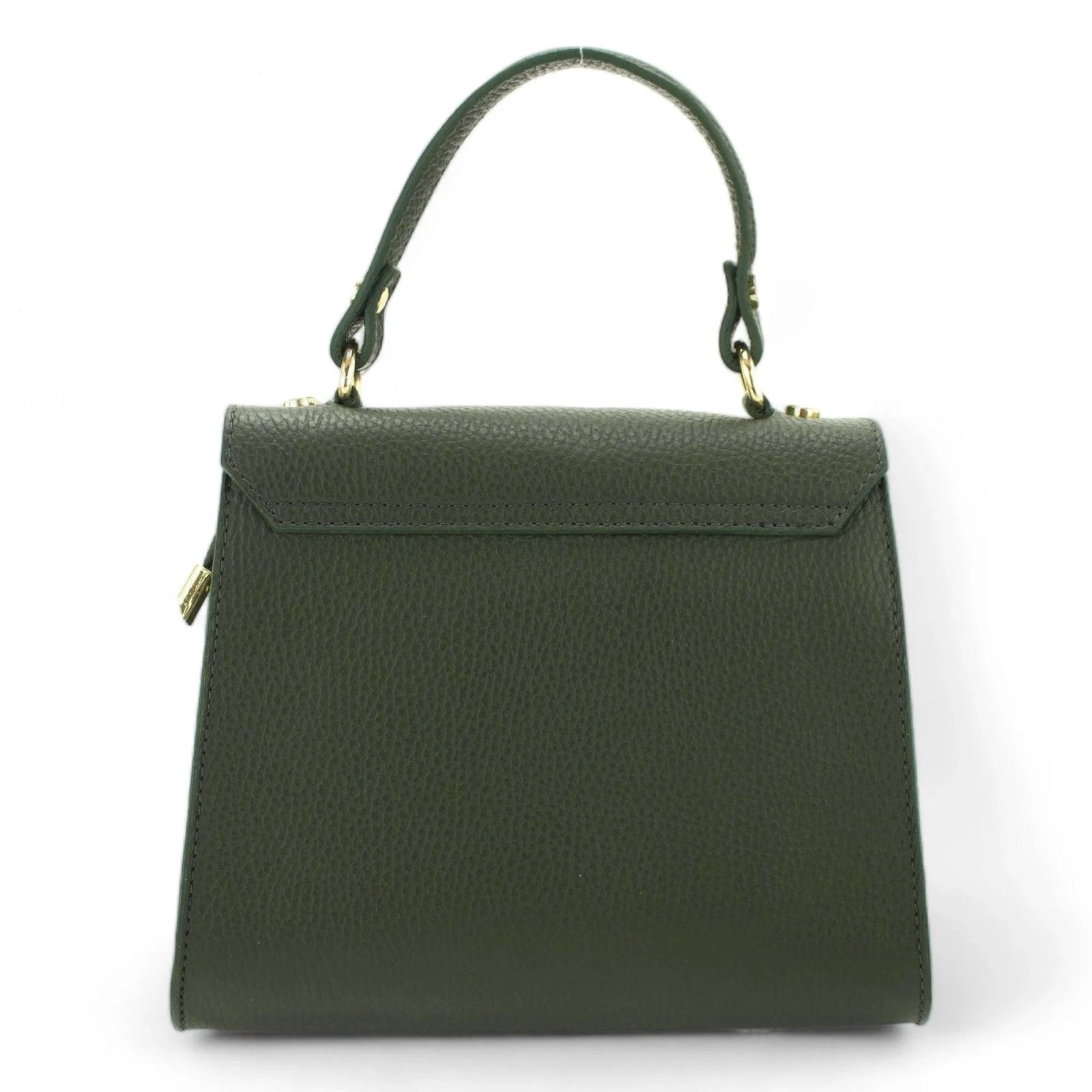 Bolso en Piel Pregato Latenza Verde oliva - KimondoShop