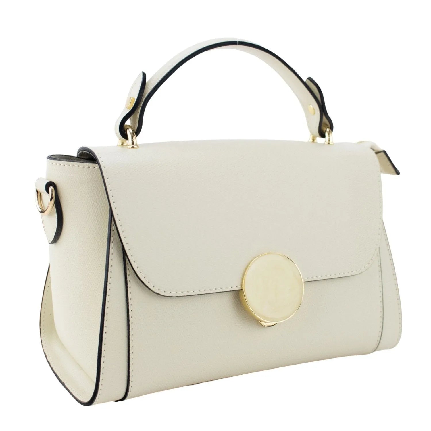 Bolso en Piel Pregato Luna Beige - KimondoShop