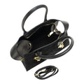 Bolso en piel Pregato Milano Ante Negro - KimondoShop