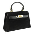 Bolso en Piel Pregato mini Latenza Ante Negro - KimondoShop