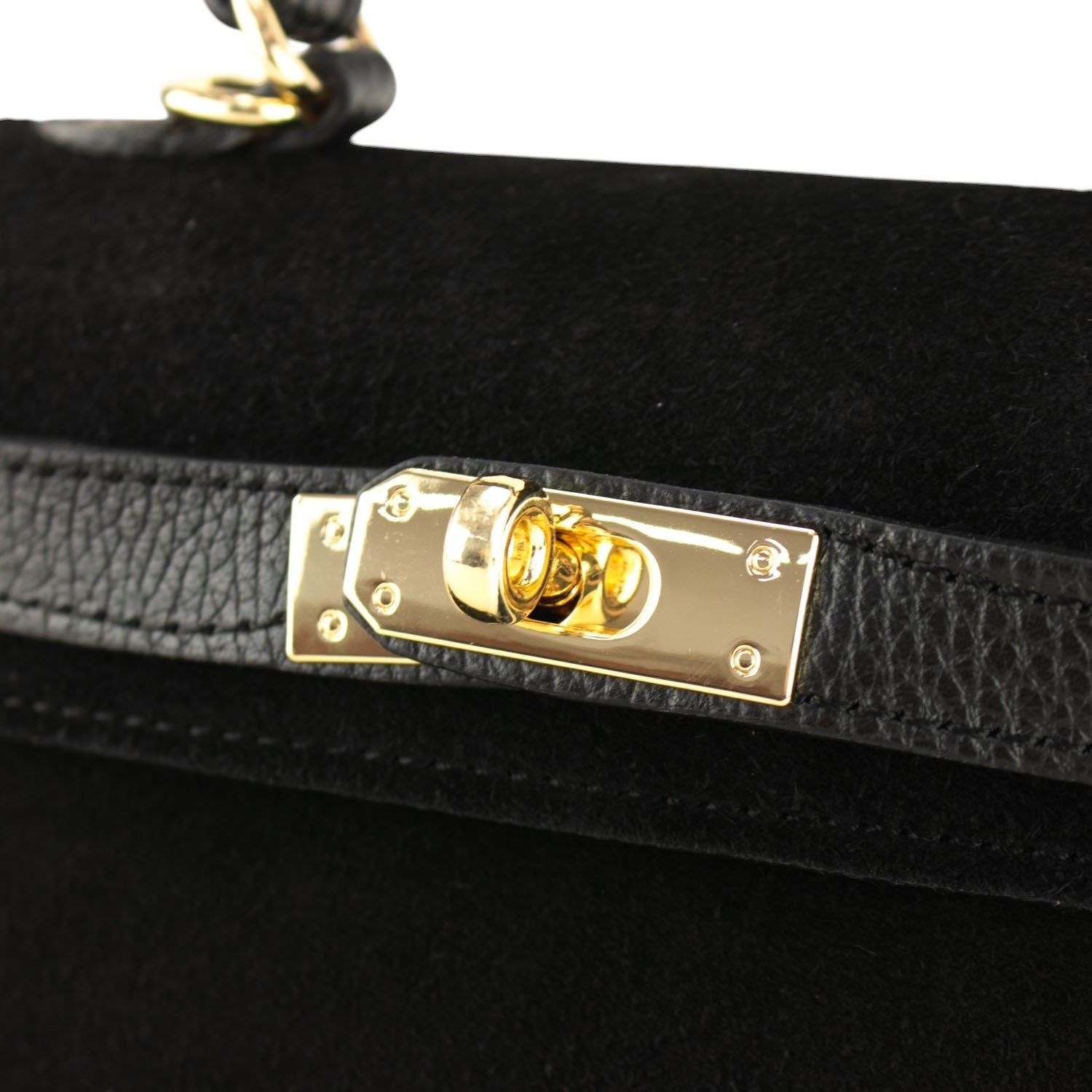 Bolso en Piel Pregato mini Latenza Ante Negro - KimondoShop