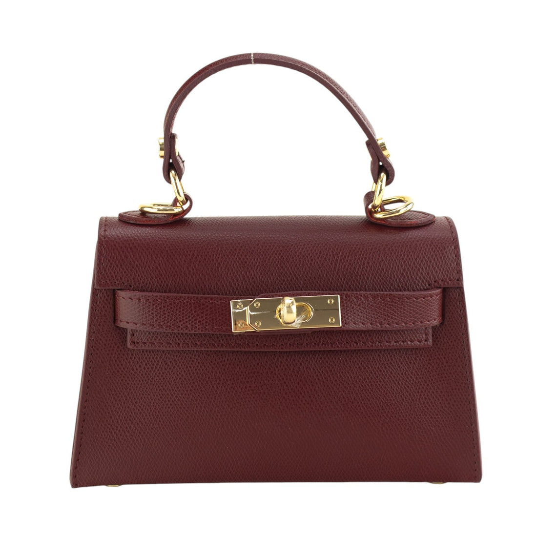 Bolso en Piel Pregato mini Latenza Burdeos - KimondoShop