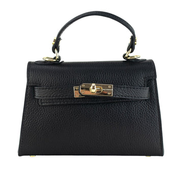 Bolso en Piel Pregato mini Latenza Negro - KimondoShop