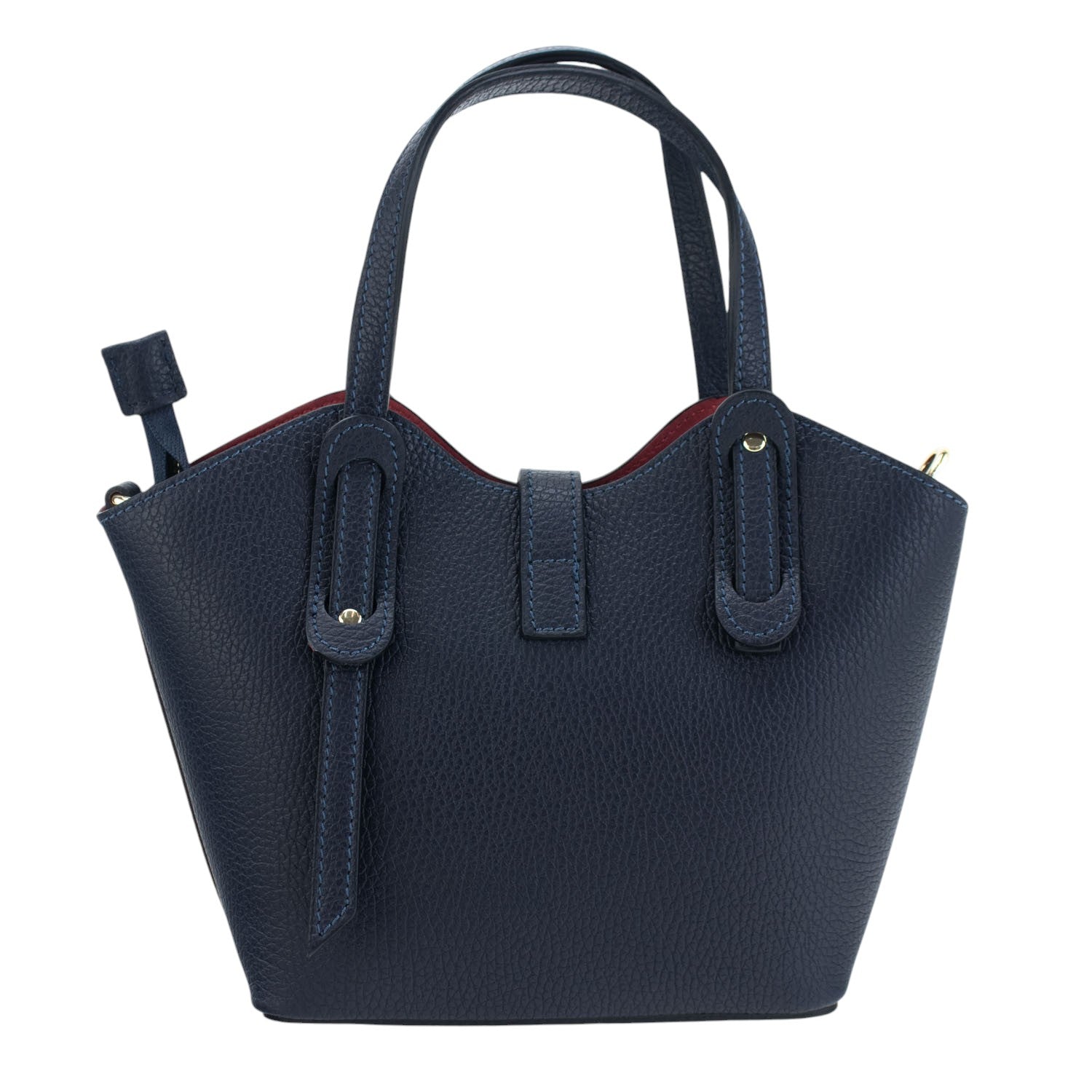 Bolso en Piel Pregato Piccolo Azul marino - KimondoShop