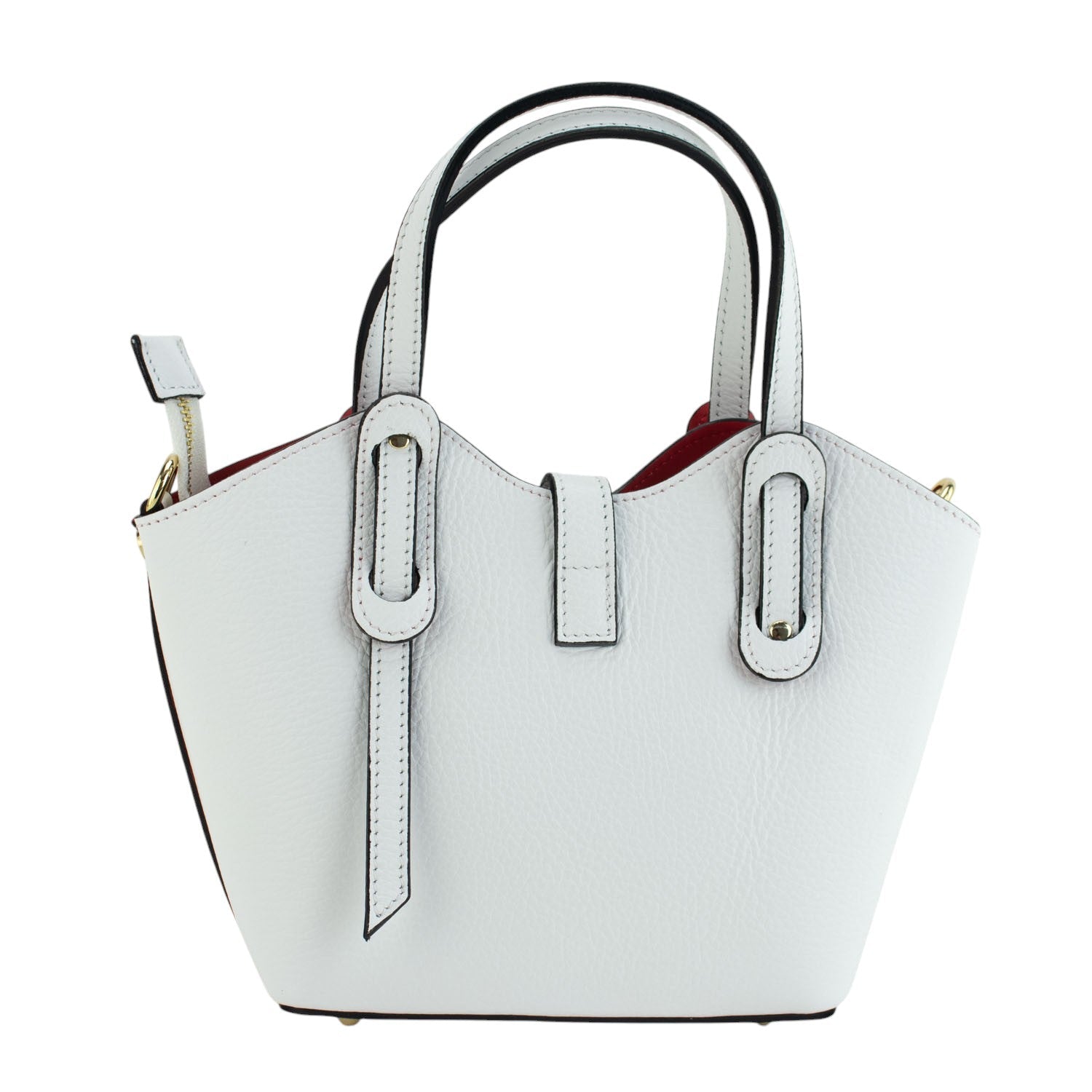 Bolso en Piel Pregato Piccolo Blanco - KimondoShop