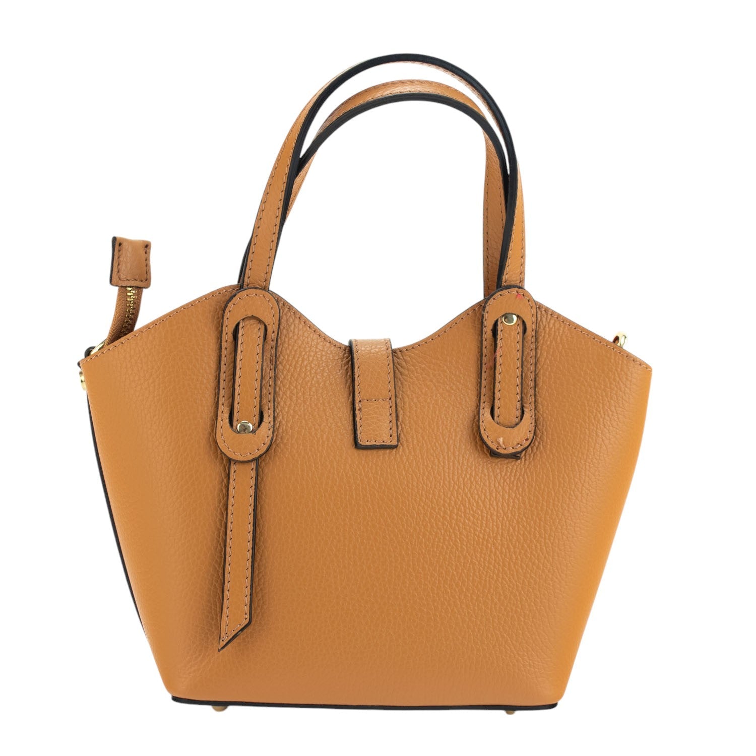 Bolso en Piel Pregato Piccolo Camel claro - KimondoShop