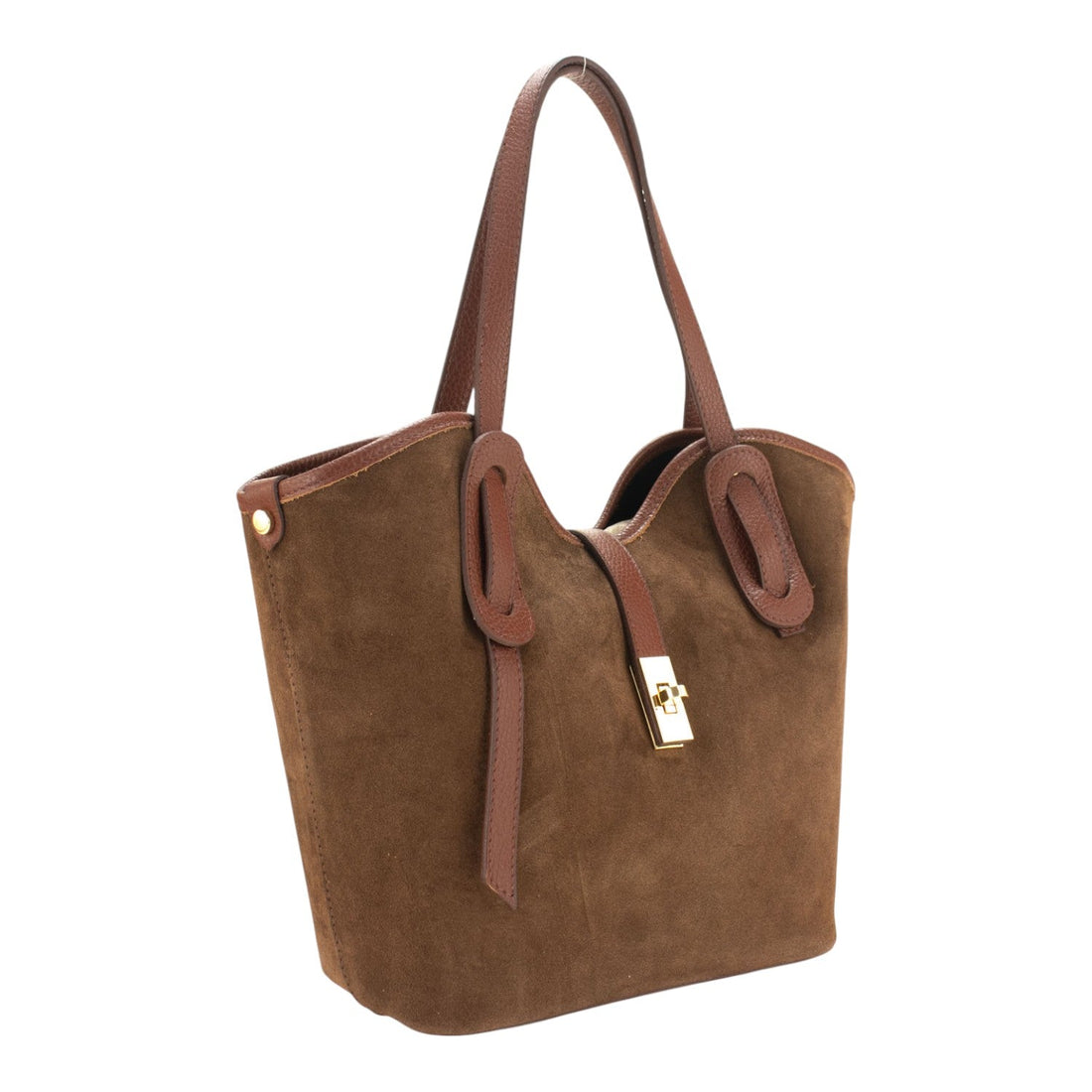Bolso en Piel Pregato Siena Ante Camel - KimondoShop