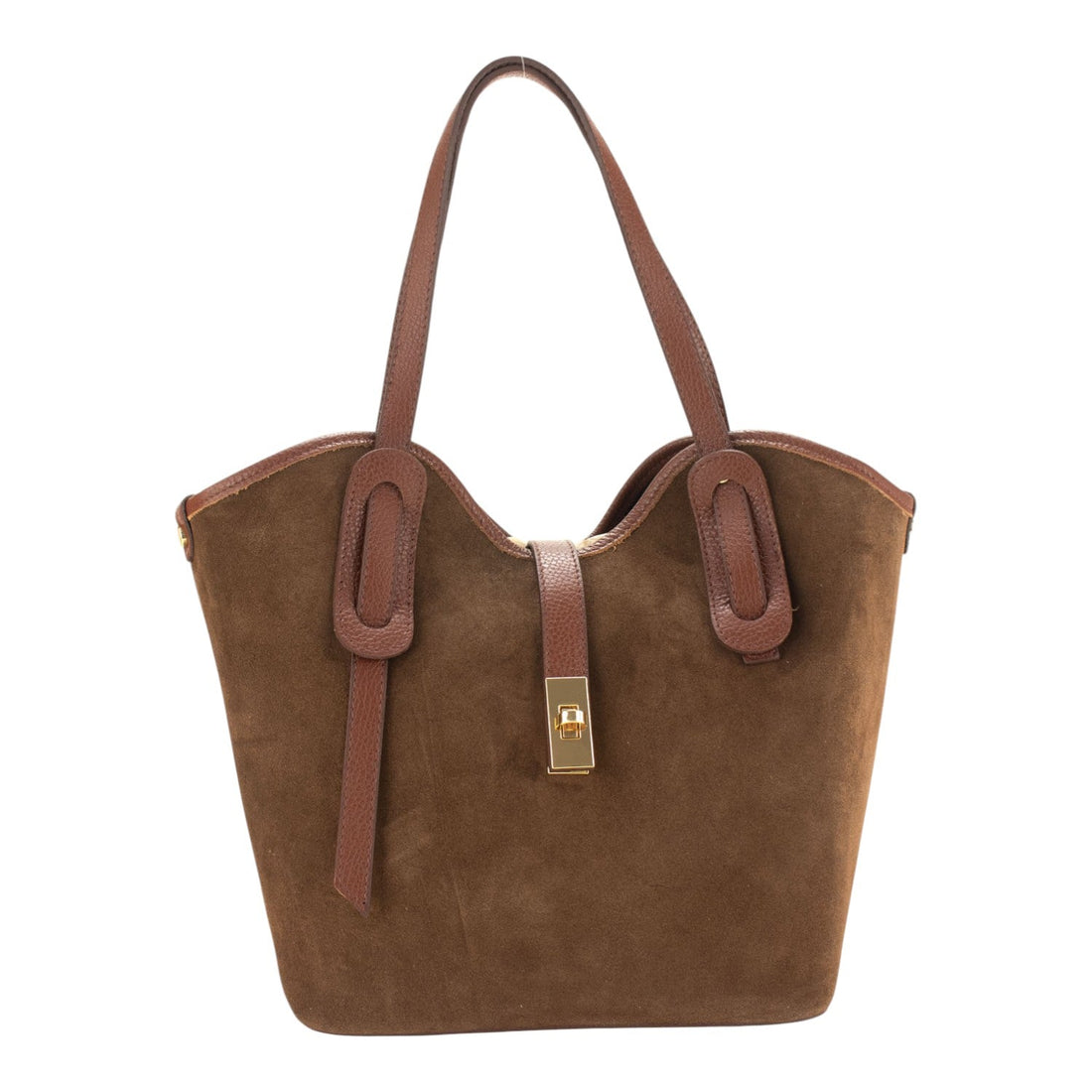 Bolso en Piel Pregato Siena Ante Camel - KimondoShop