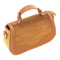 Bolso en piel Pregato Velluto Ante Camel - KimondoShop