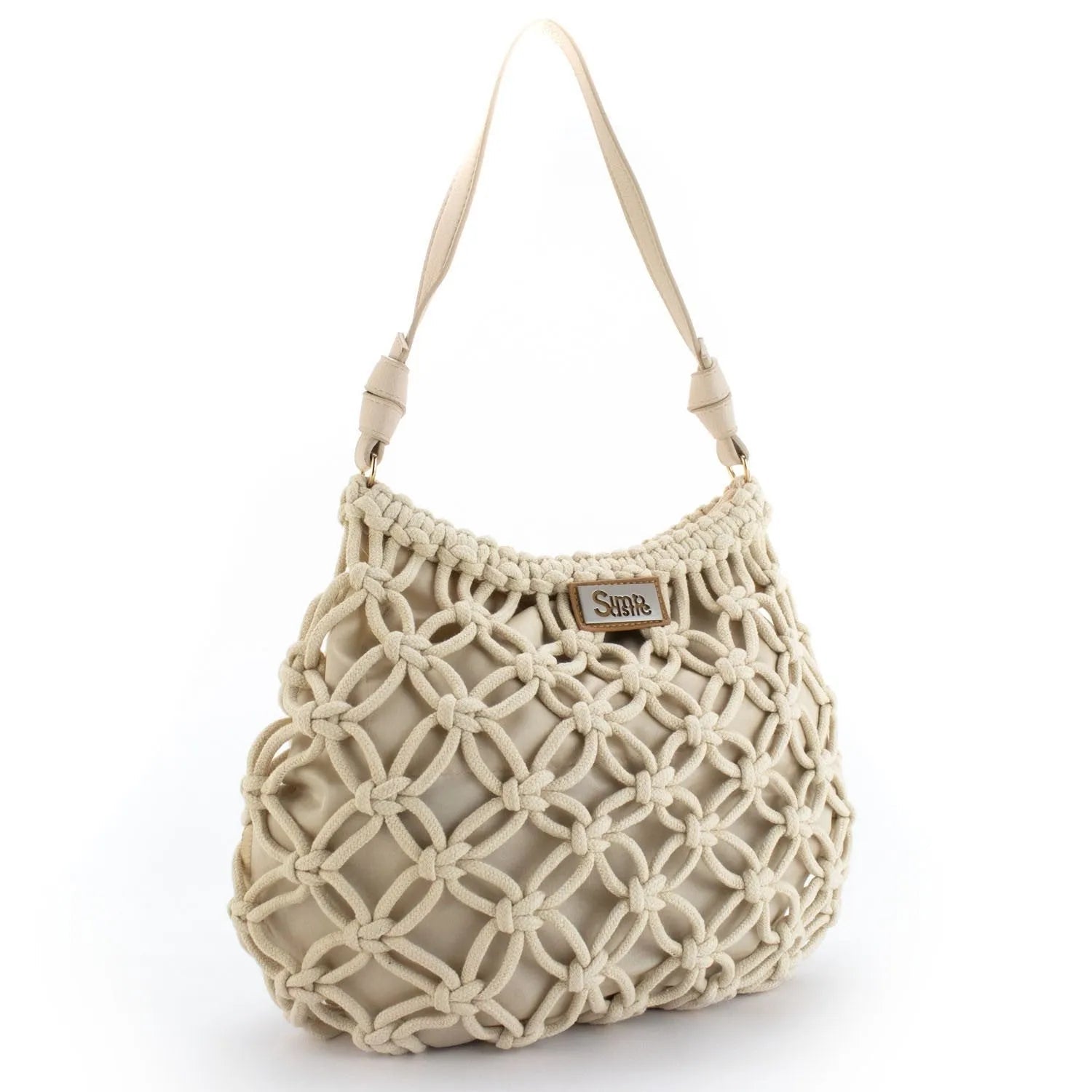 Bolso hobo de hombro en cuerda trenzada Simosastre Jackie - KimondoShop