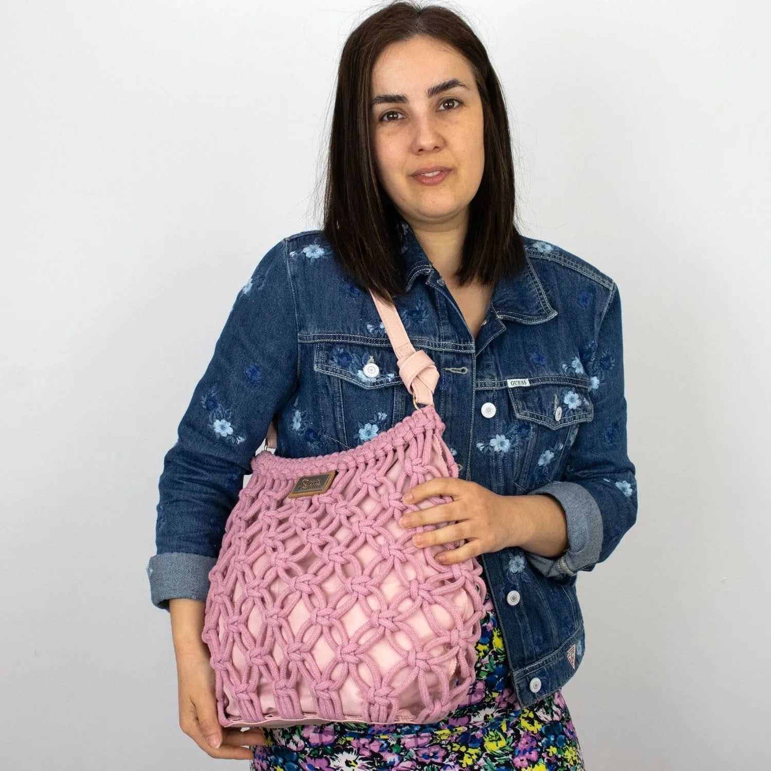 Bolso hobo de hombro en cuerda trenzada Simosastre Jackie - KimondoShop