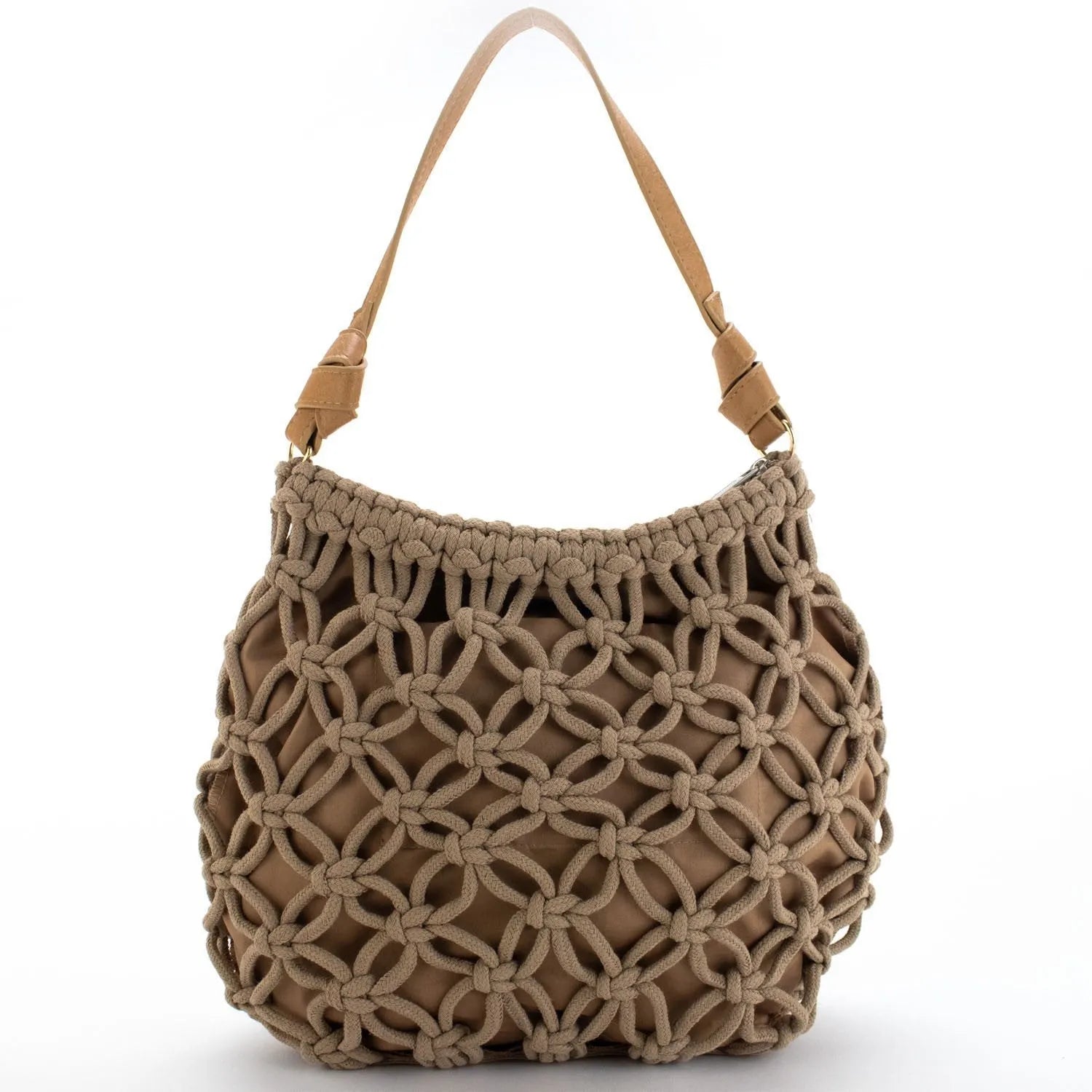 Bolso hobo de hombro en cuerda trenzada Simosastre Jackie - KimondoShop