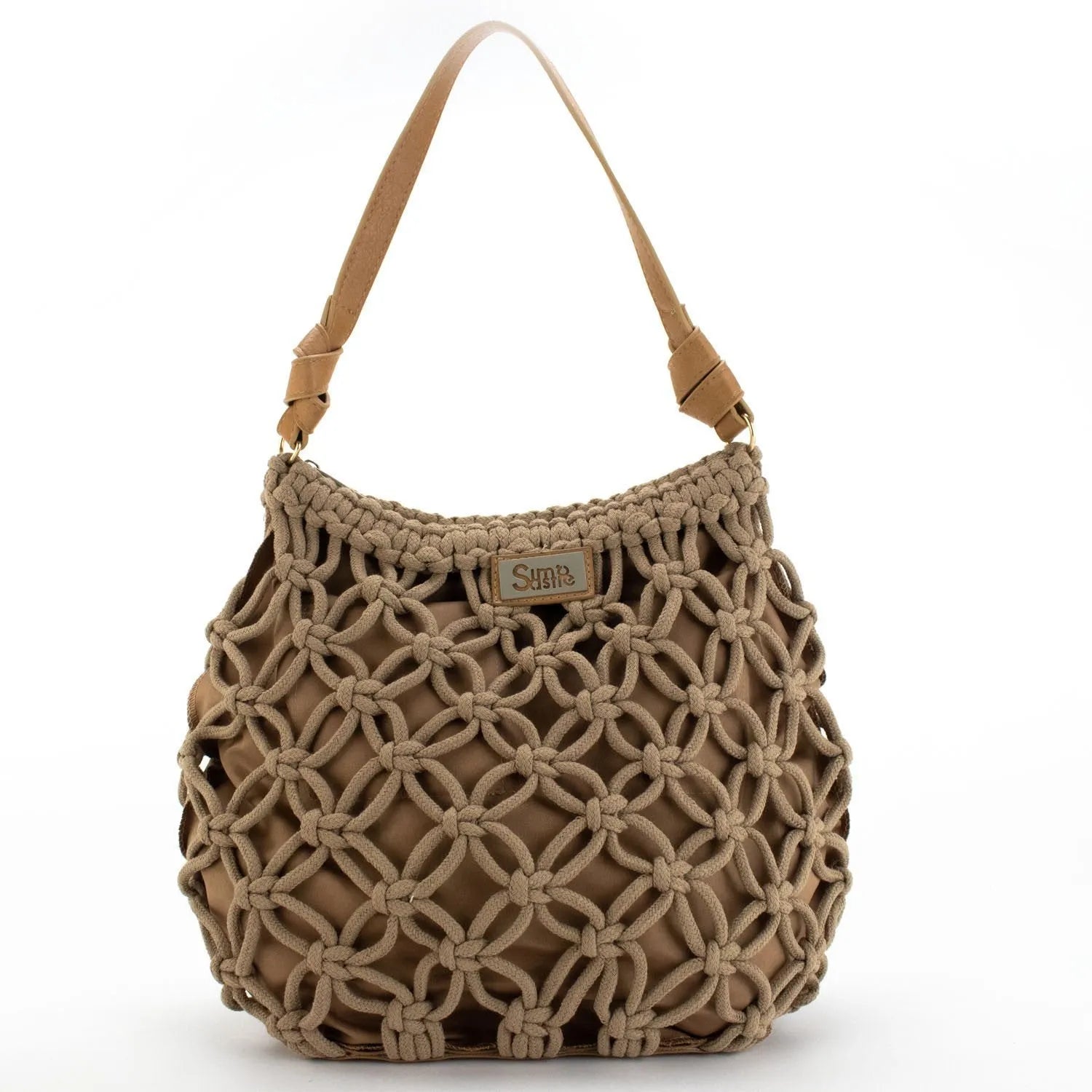 Bolso hobo de hombro en cuerda trenzada Simosastre Jackie - KimondoShop