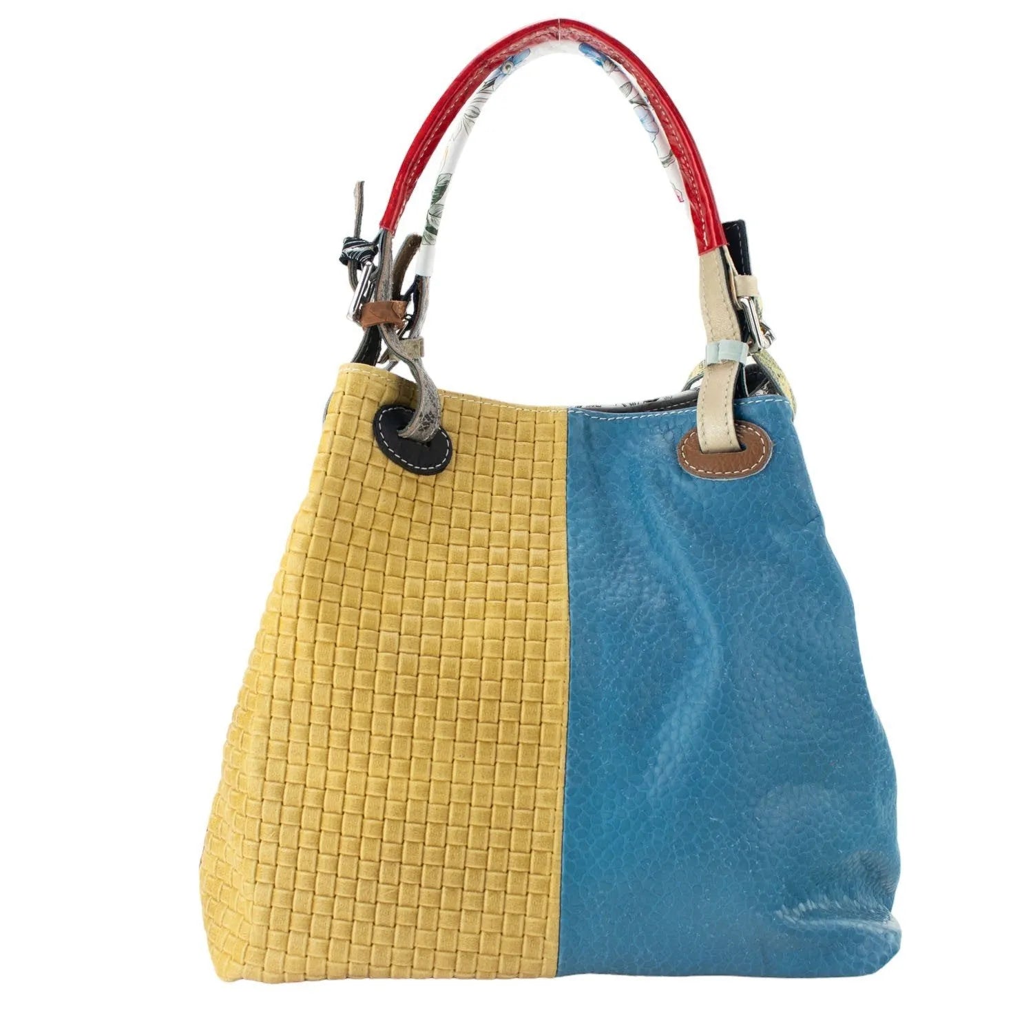 Bolso hobo en Piel Pregato Vittoria Animal Burdeos - KimondoShop