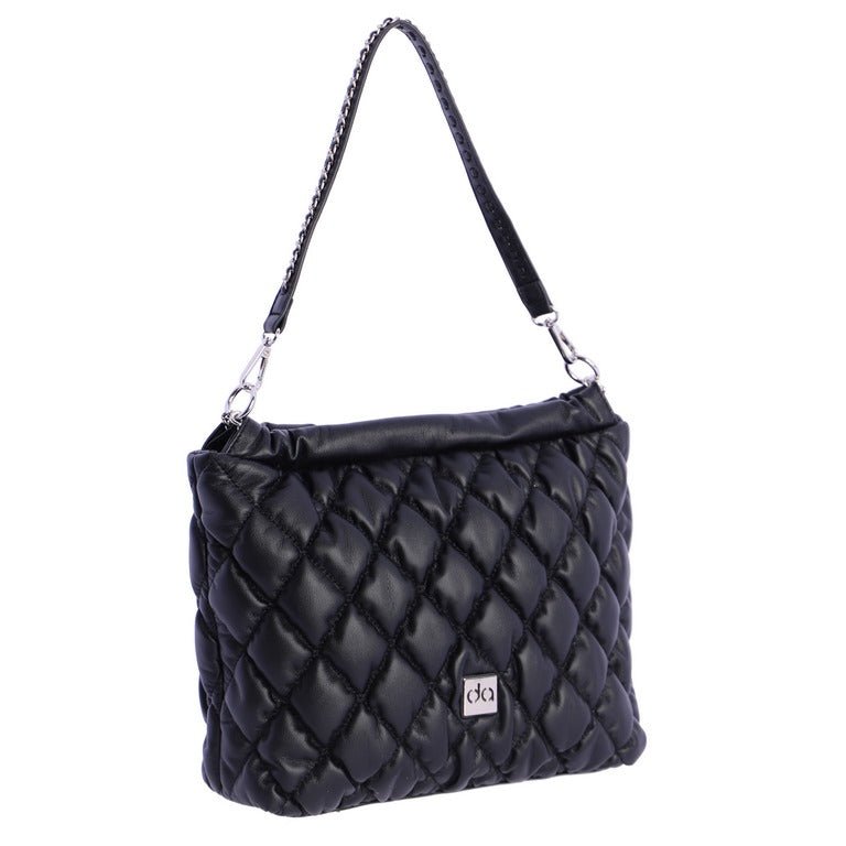 Bolso hombro medio Don Algodon Sapporo Negro - KimondoShop