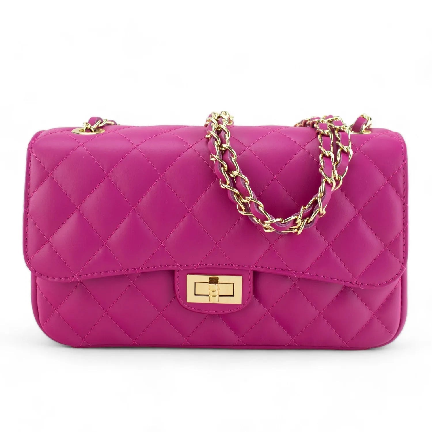 Bolso Piel Pregato Classy Fucsia - KimondoShop