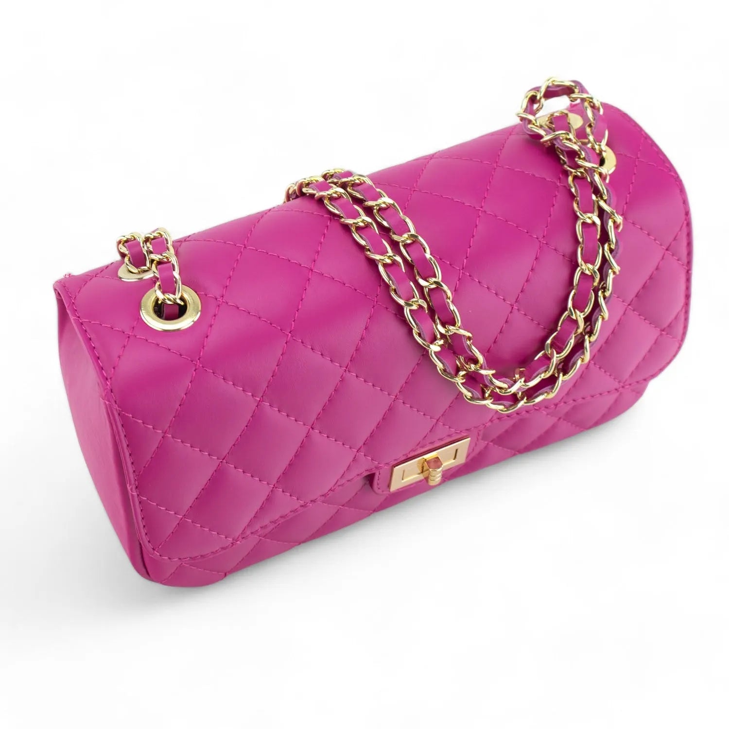 Bolso Piel Pregato Classy Fucsia - KimondoShop