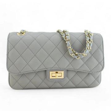 Bolso Piel Pregato Classy Gris - KimondoShop