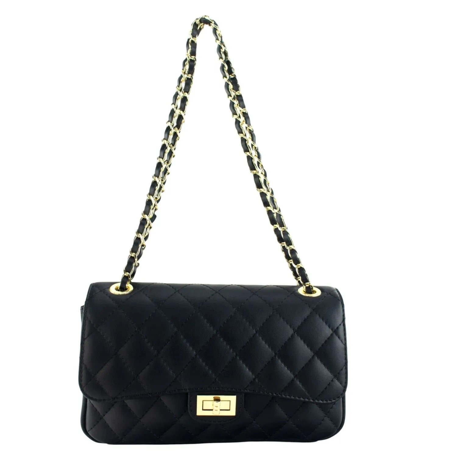 Bolso Piel Pregato Classy Negro - KimondoShop