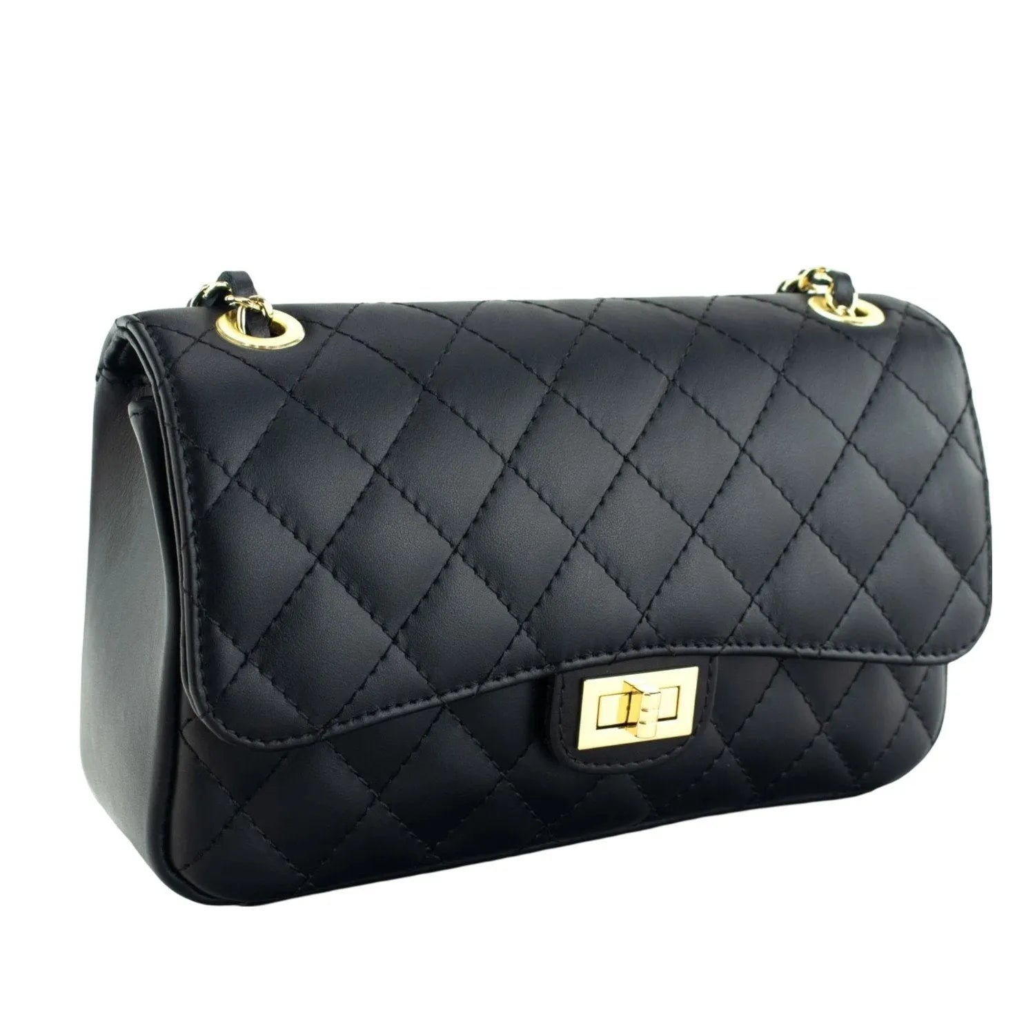 Bolso Piel Pregato Classy Negro - KimondoShop