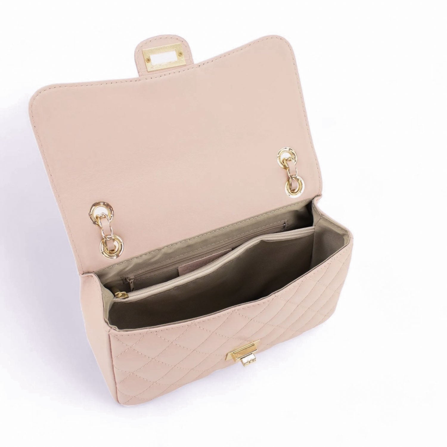 Bolso Piel Pregato Classy Nude - KimondoShop