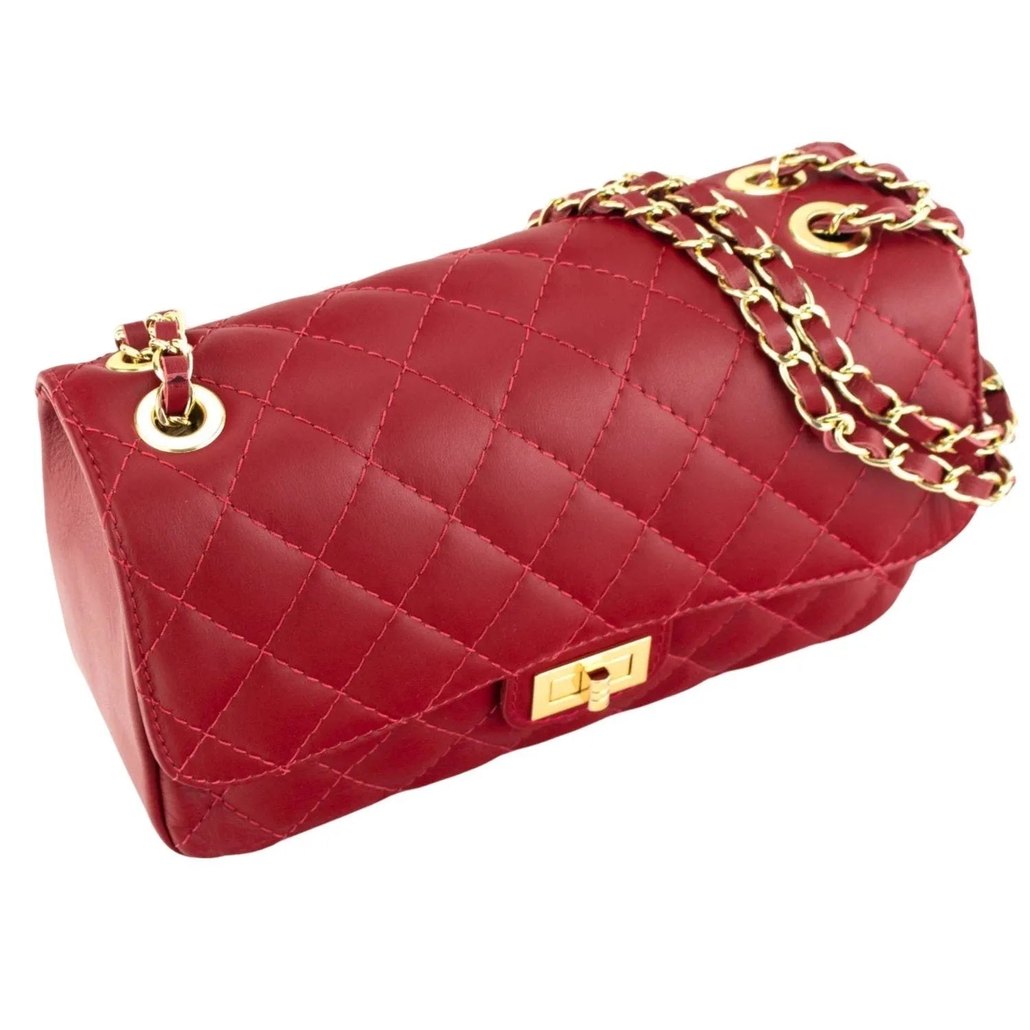 Bolso Piel Pregato Classy Rojo - KimondoShop