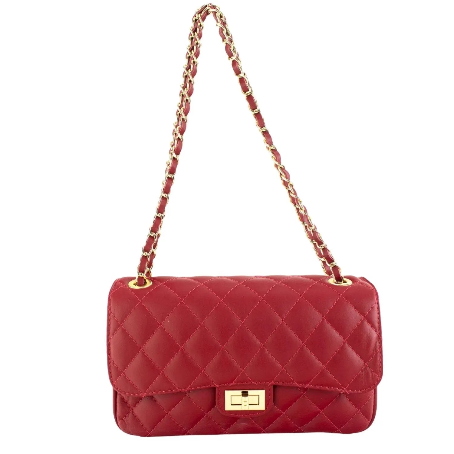 Bolso Piel Pregato Classy Rojo - KimondoShop