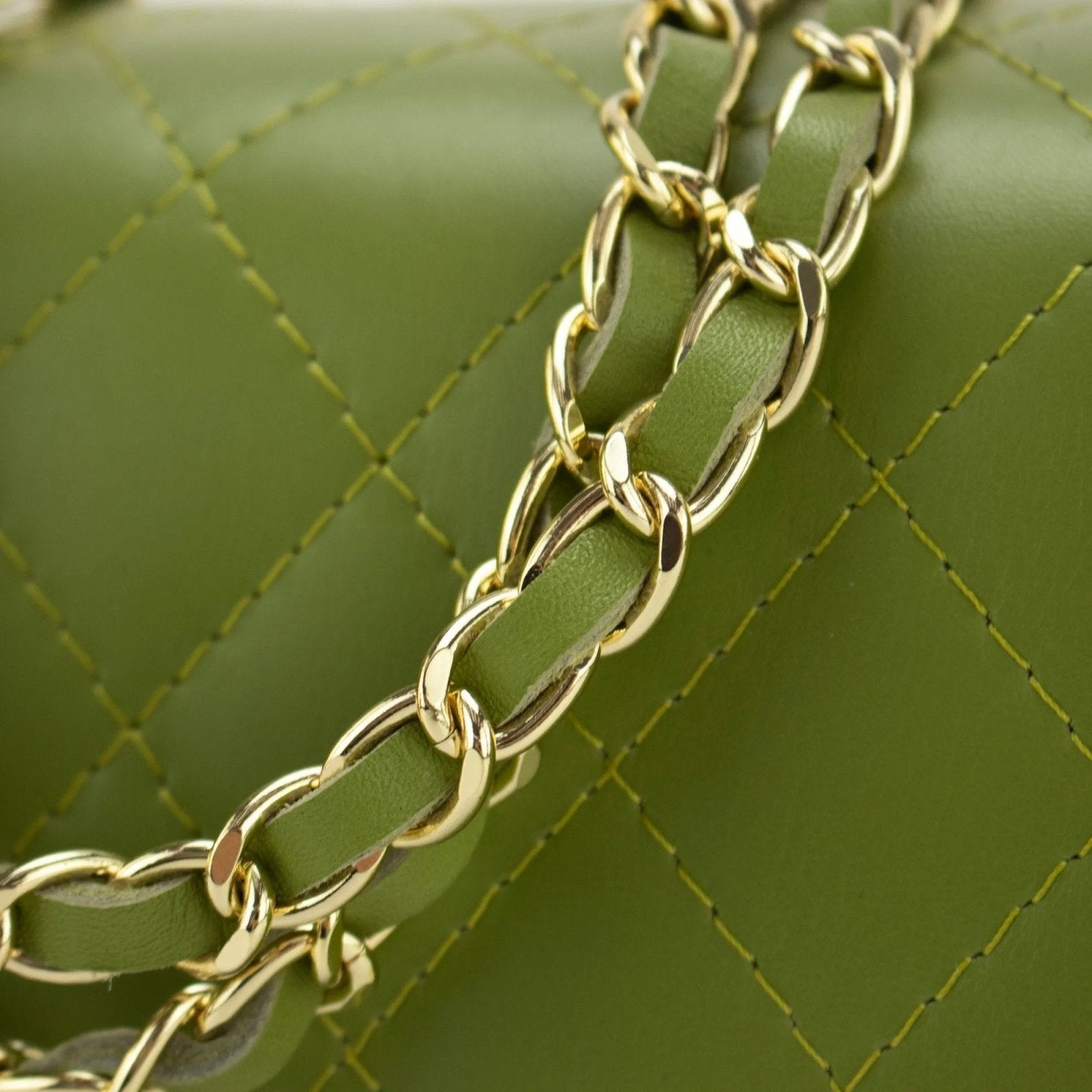 Bolso Piel Pregato Classy Verde oliva - KimondoShop