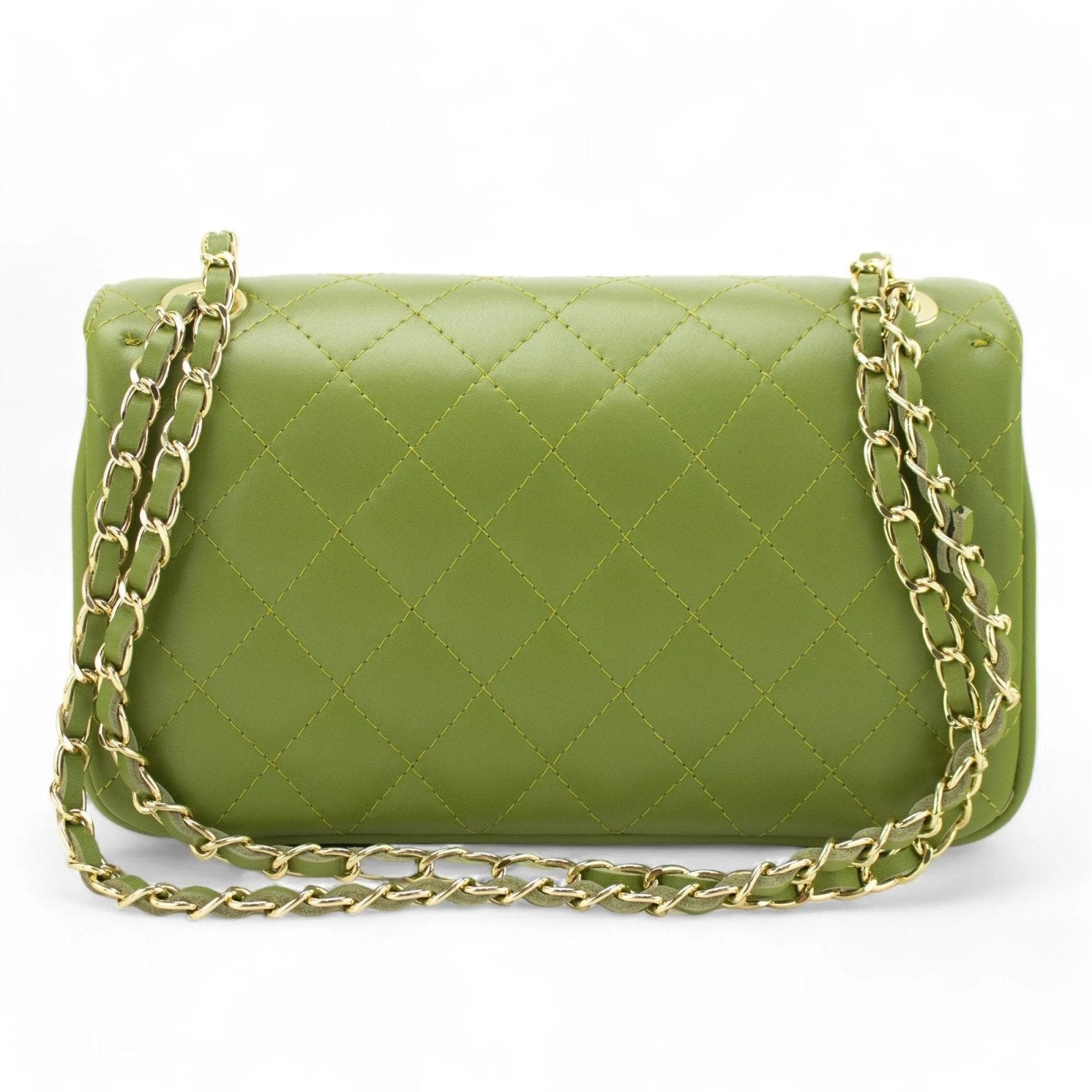 Bolso Piel Pregato Classy Verde oliva - KimondoShop