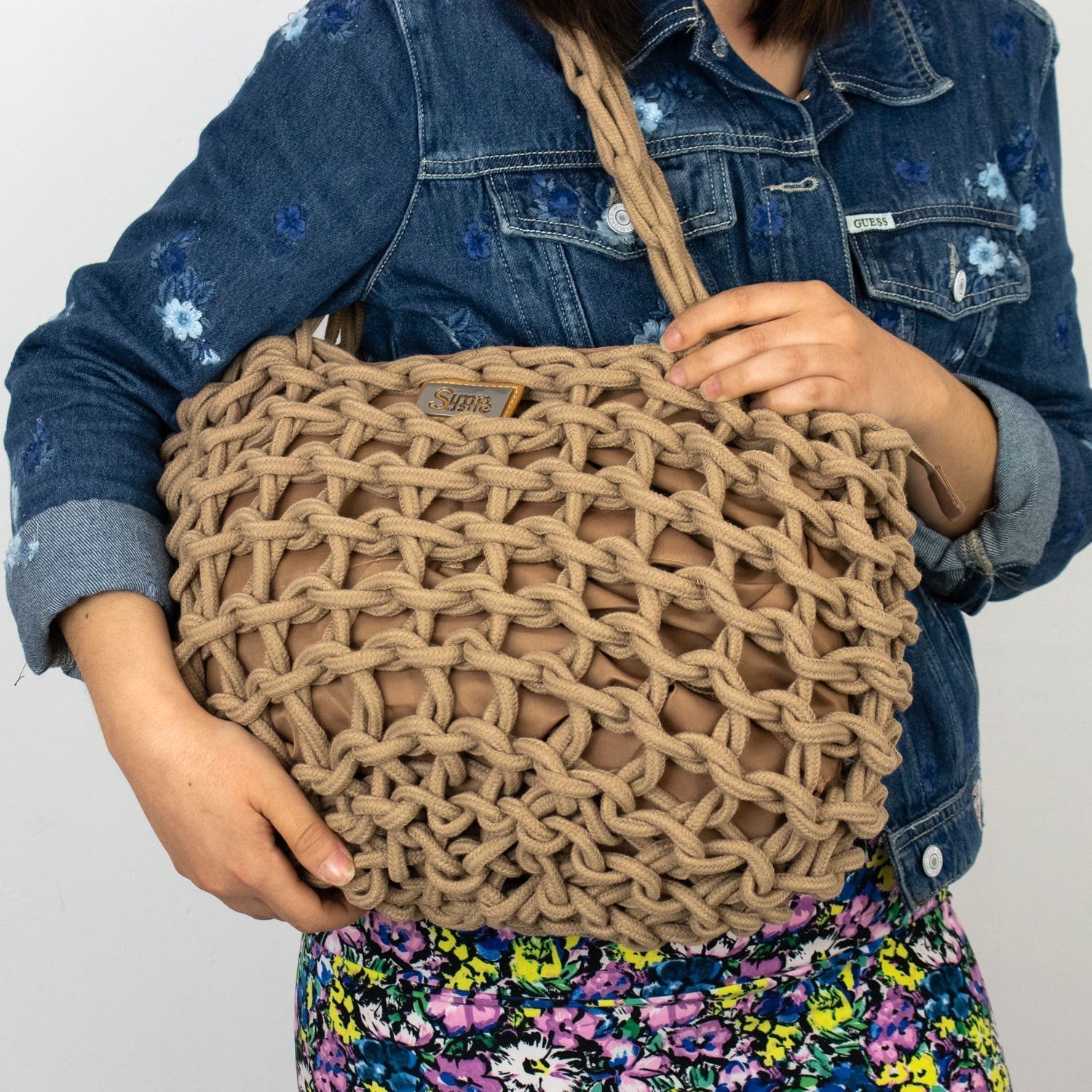 Bolso shopper en cuerda trenzada Simosastre Lucille - KimondoShop