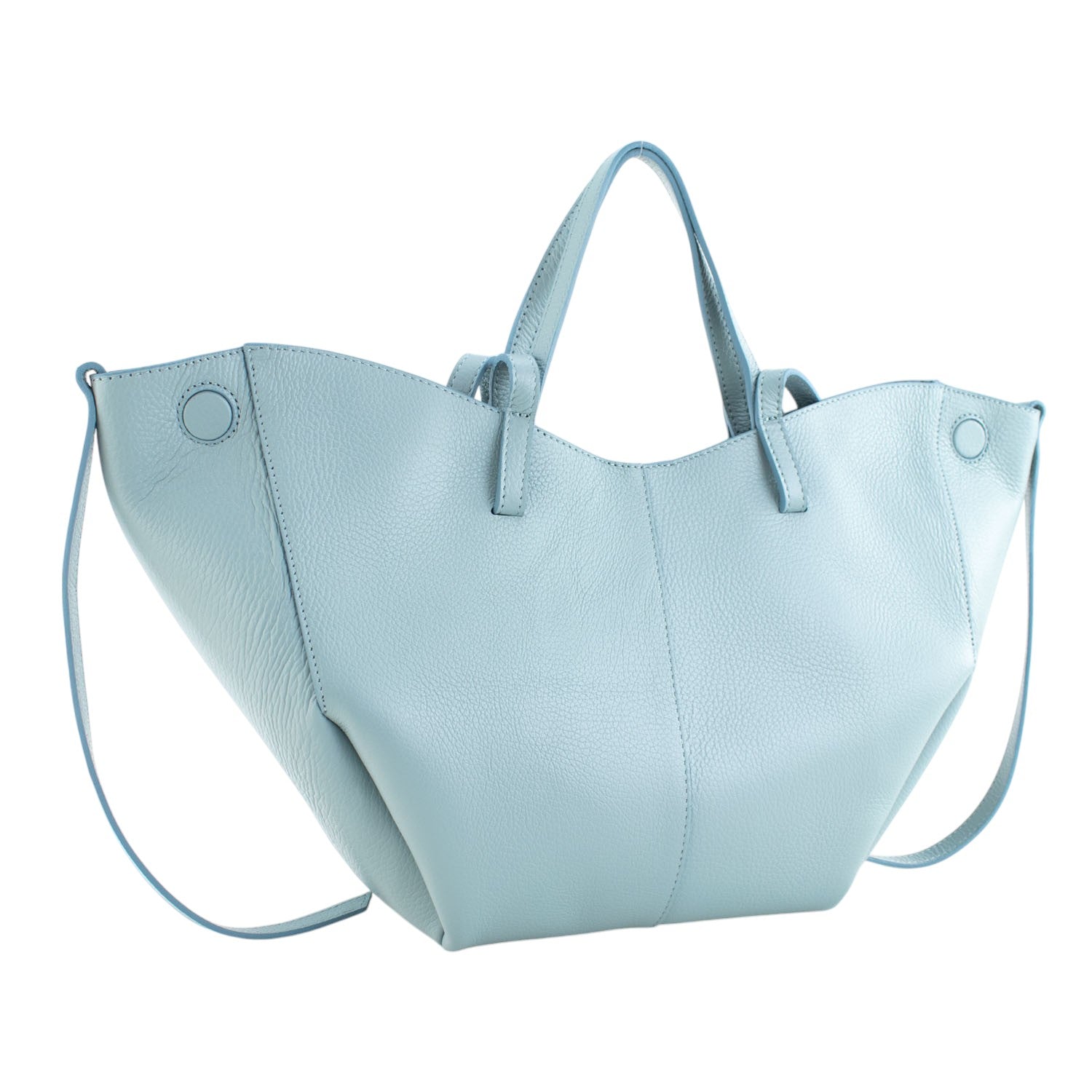 Bolso shopper Piel Pregato Venetto Azul cielo - KimondoShop