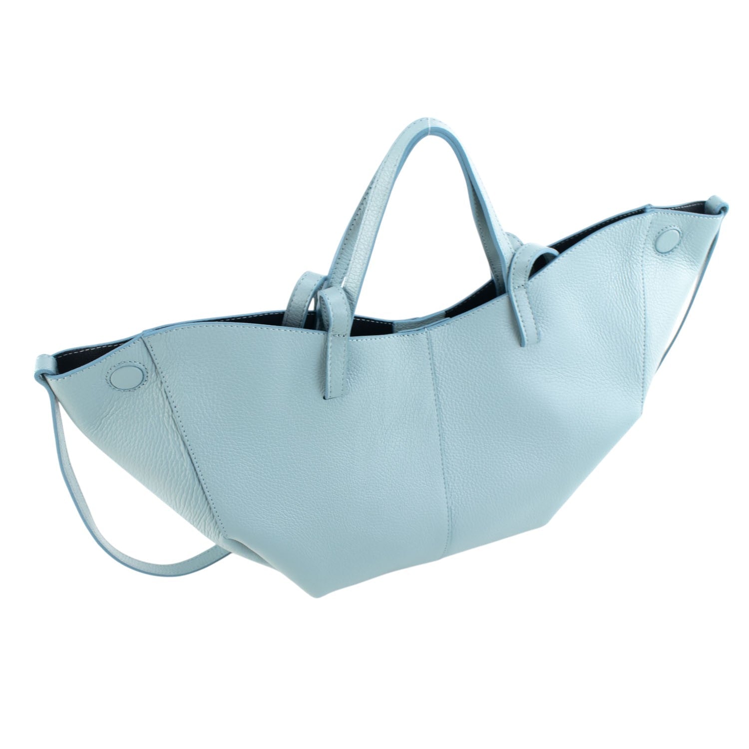 Bolso shopper Piel Pregato Venetto Azul cielo - KimondoShop