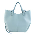 Bolso shopper Piel Pregato Venetto Azul cielo - KimondoShop
